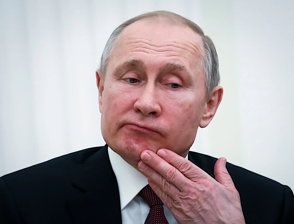 Der russische Präsident Wladimir Putin. Die ukrainische Führung fordert die&nbsp;ukrainisch-orthodoxe Kirche auf, ihn zum Teufel zu erklären.