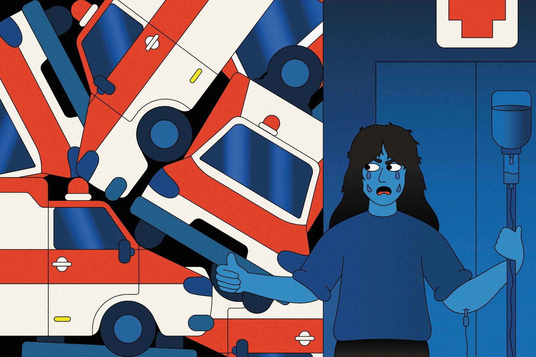 Kein Rettungswagen, keine Klinikbetten, keine Ärzte. Niemand möchte jetzt krank sein. Noch weniger als sonst.&nbsp;