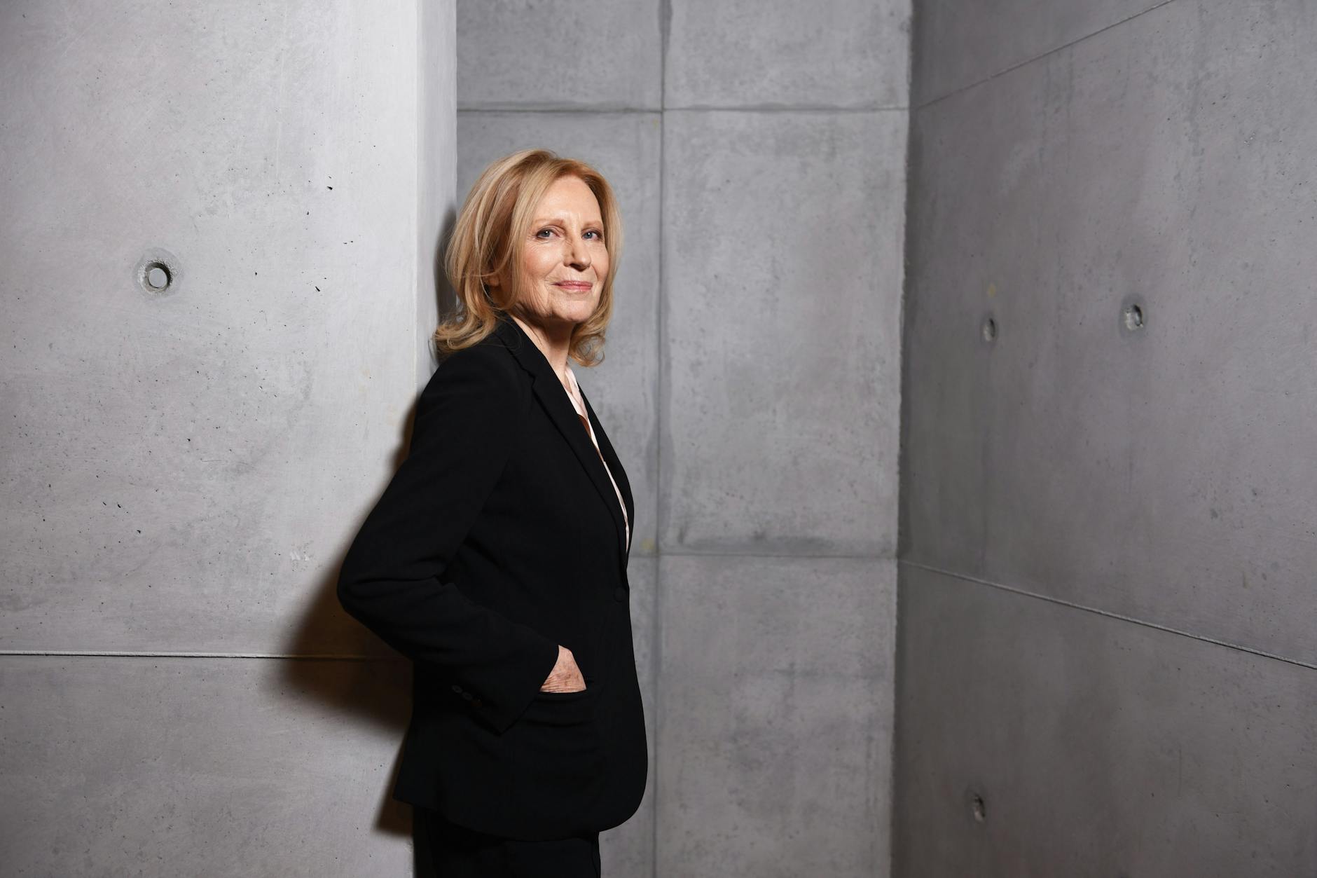 Maren Kroymann, fotografiert anlässlich der Preview der Weihnachtsfolge in der Landesvertretung Bremen in Berlin.