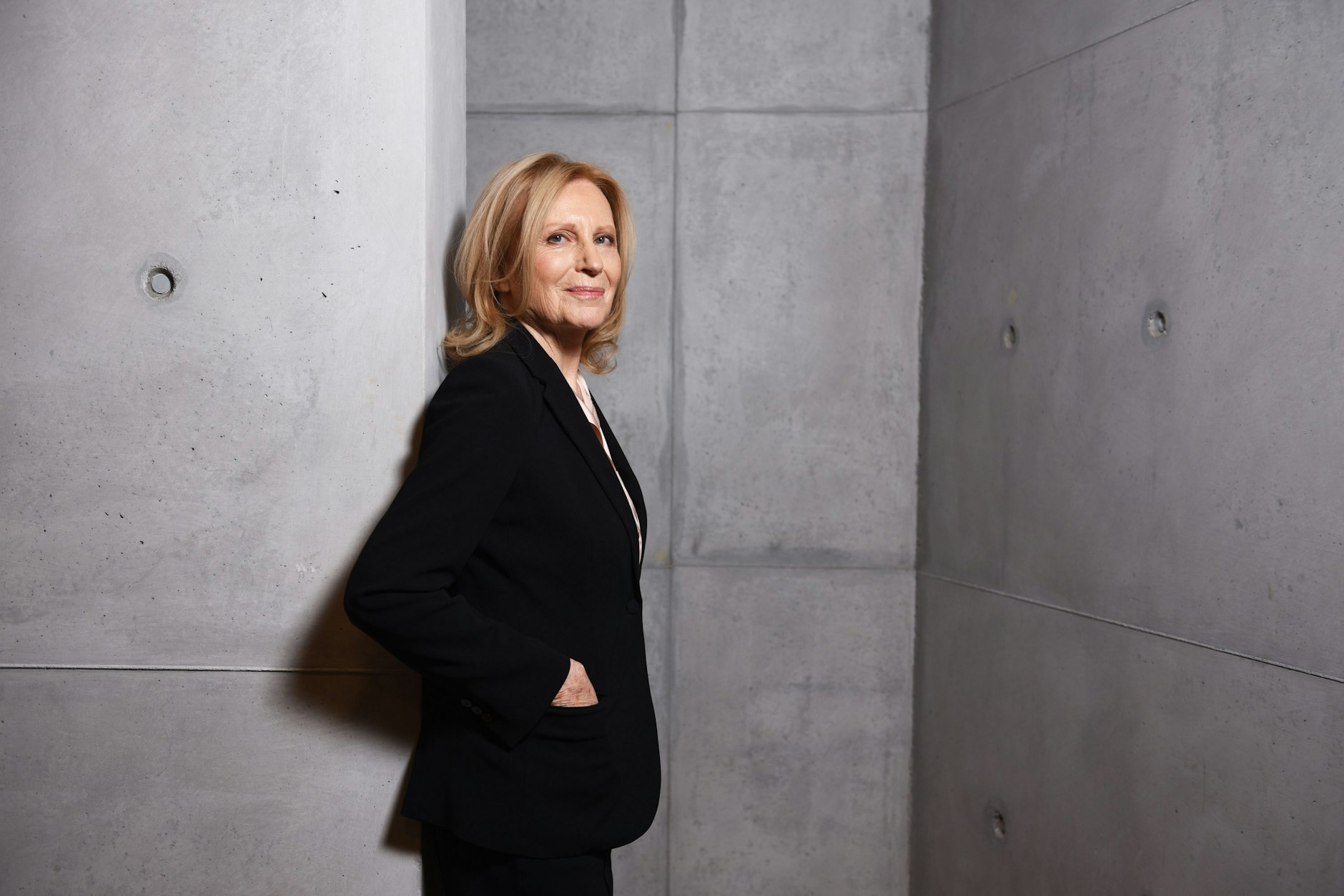 Maren Kroymann, fotografiert anlässlich der Preview der Weihnachtsfolge in der Landesvertretung Bremen in Berlin.