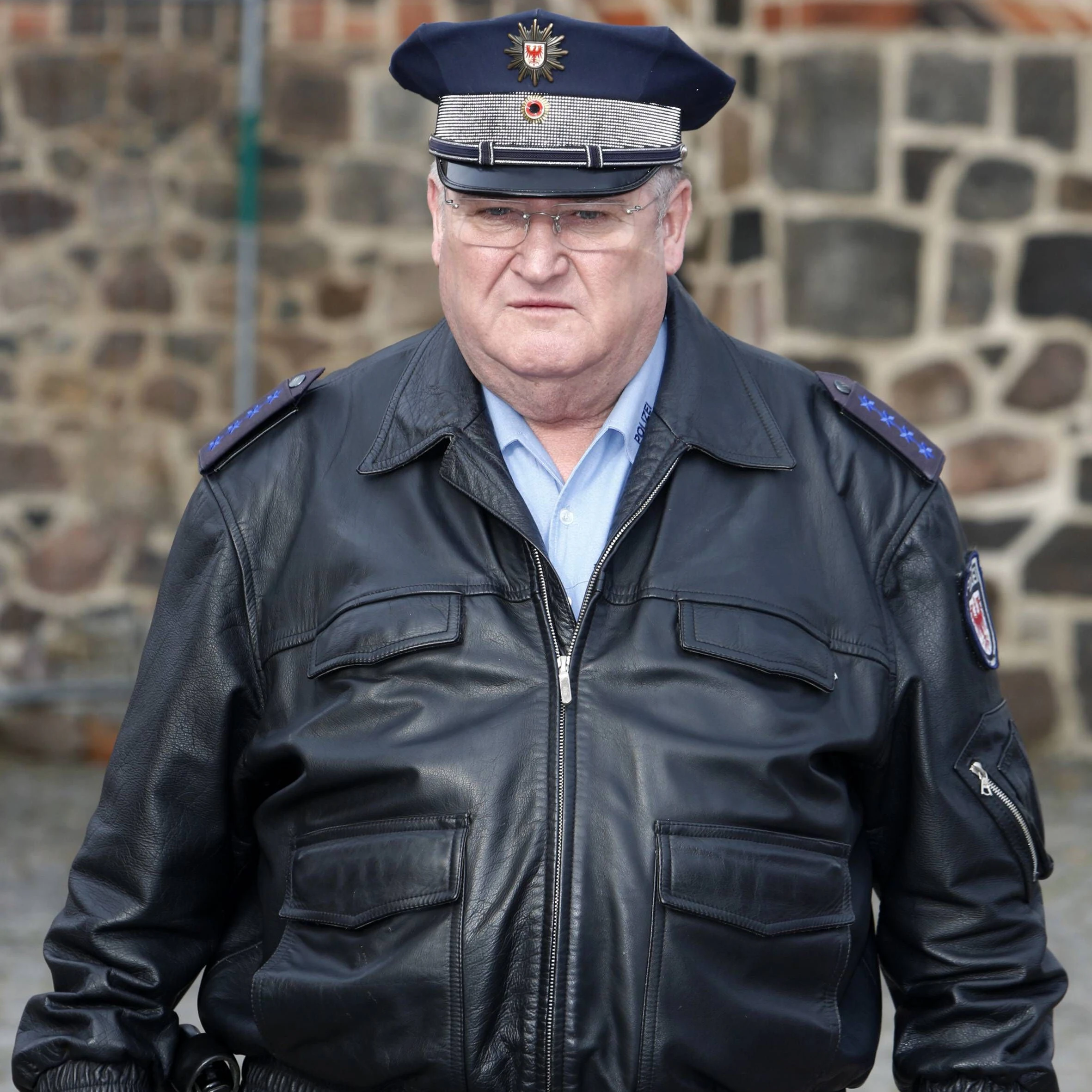 Horst Krause als Polizeihauptmeister Horst Krause in dem Film „Käfer und Prinzessin“ aus der ARD-Reihe „Polizeiruf 110“.&nbsp;
