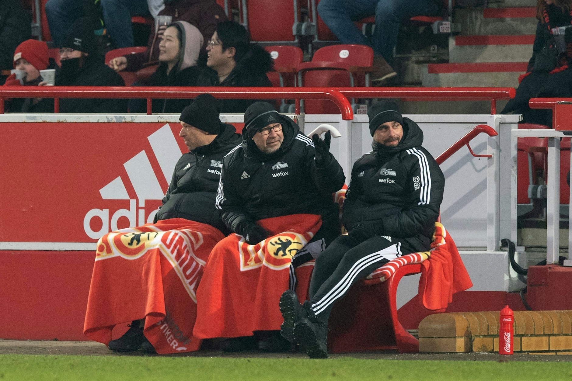 Urs Fischer (M.) gewann mit dem 1. FC Union Berlin beide Testspiele nach der (ersten) Winterpause.