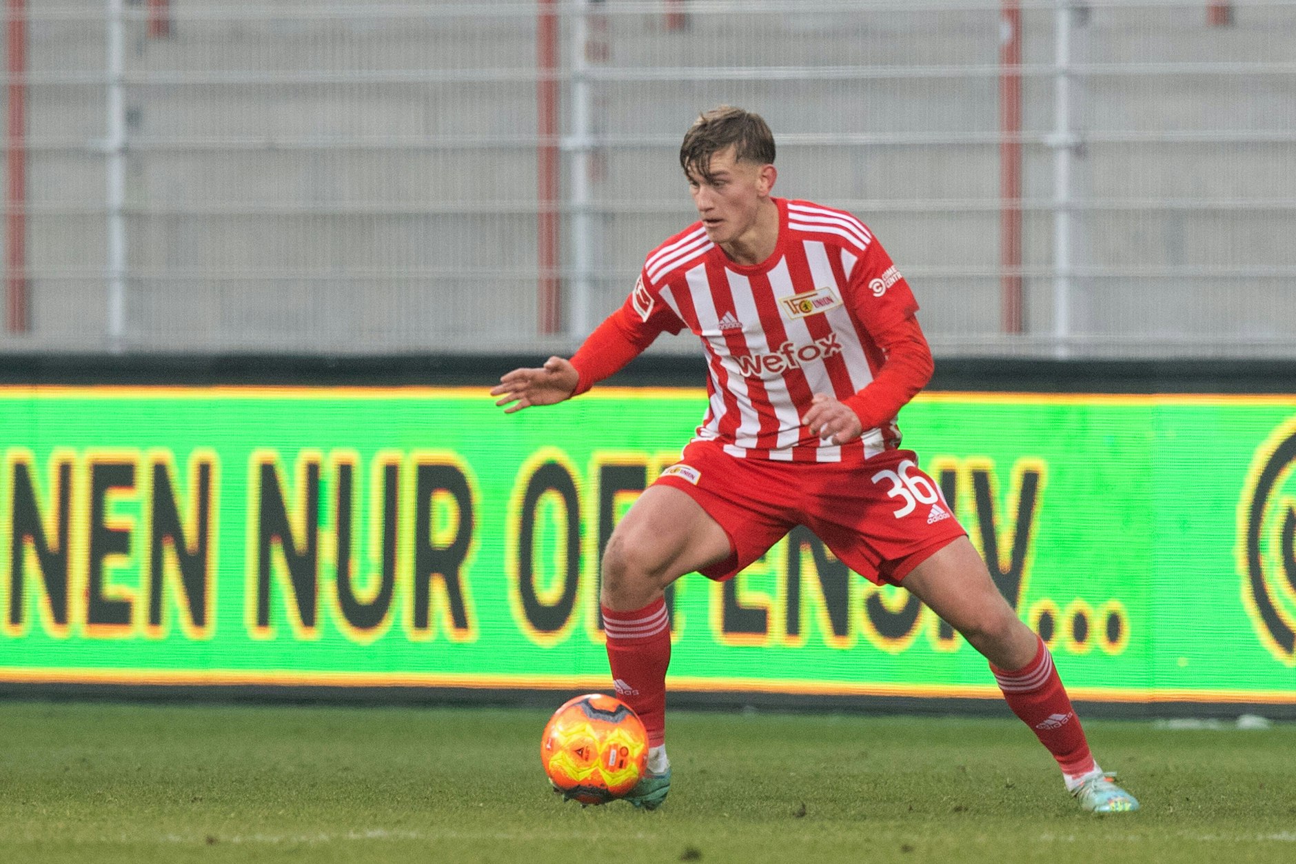 Union-Talent Aljoscha Kemlein durfte sich in den ersten 45 Minuten gegen den FC St. Gallen beweisen.