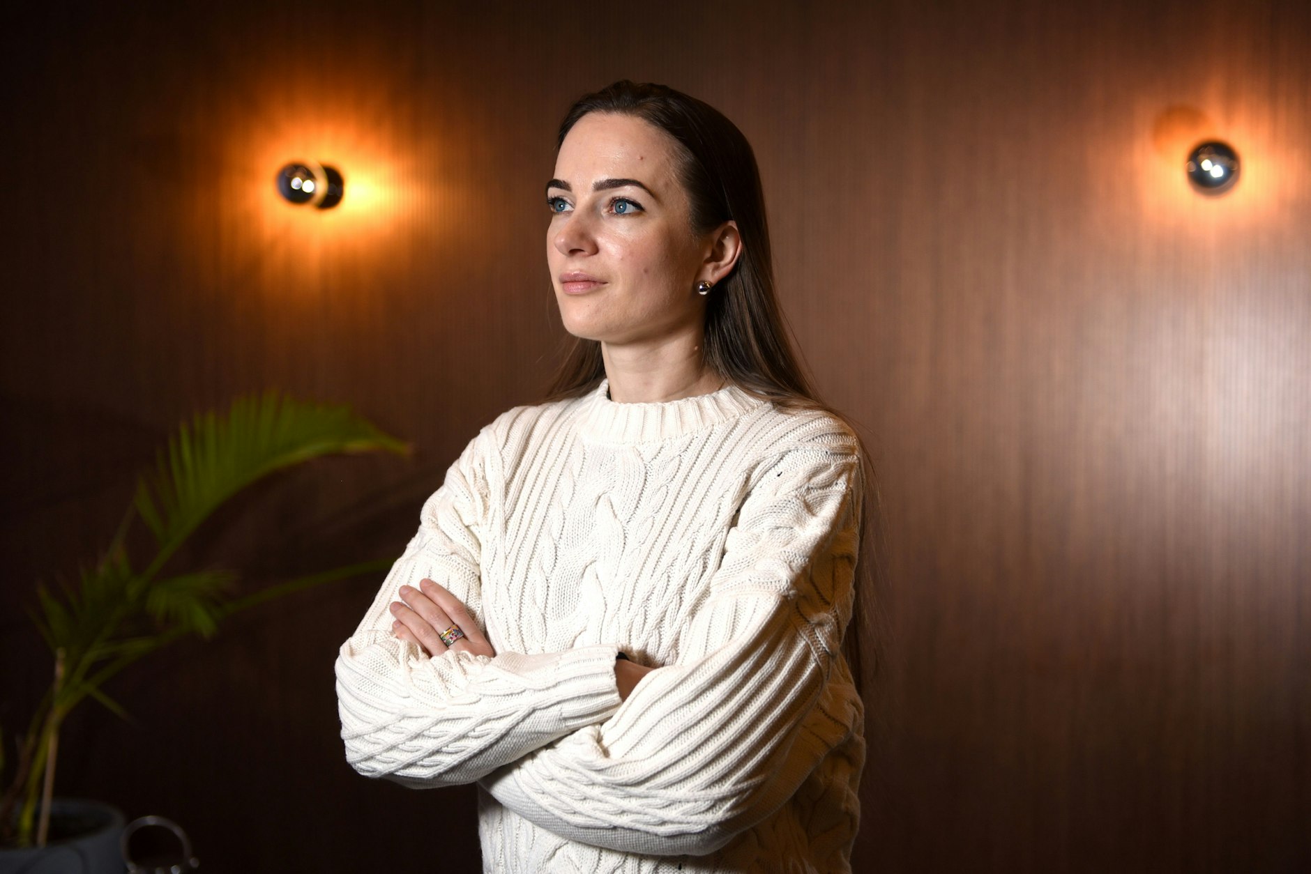 Oleksandra Matwijtschuk, Friedensnobelpreisträgerin und Direktorin des Zentrums für bürgerliche Freiheiten in Kiew