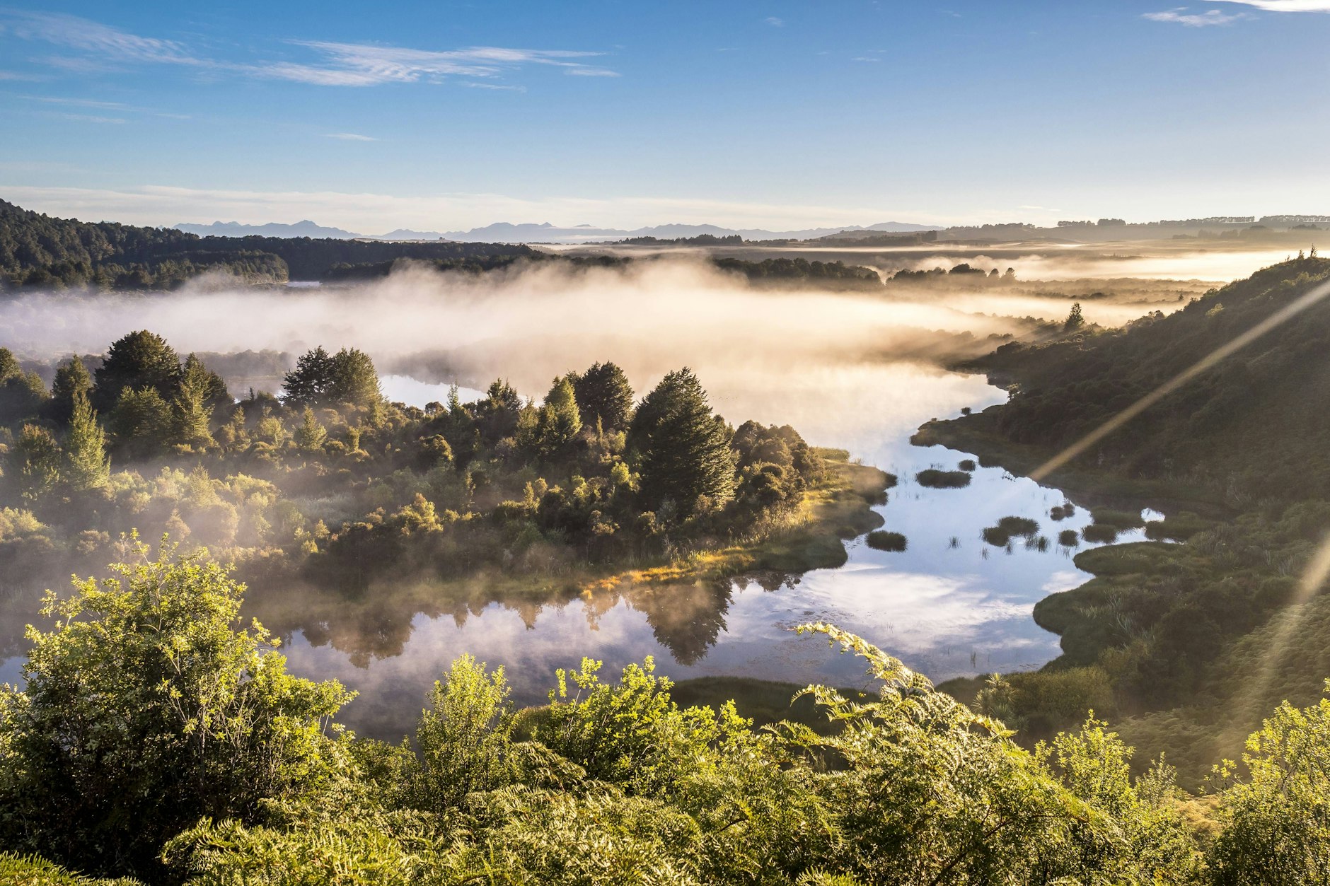 Fiordland-Nationalpark am Lake Manapouri auf der Südinsel Neuseelands.