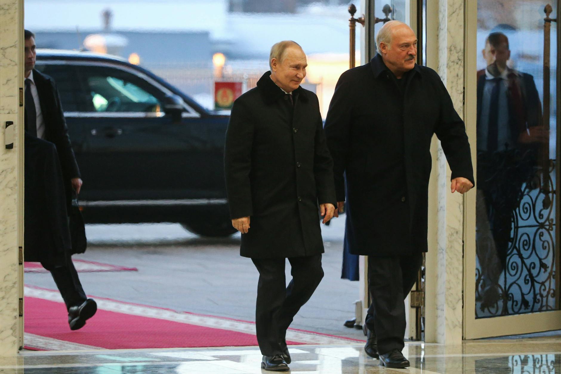Putin und Lukaschenko in Minsk: Es ist der erste Besuch Putins in Belarus seit drei Jahren.