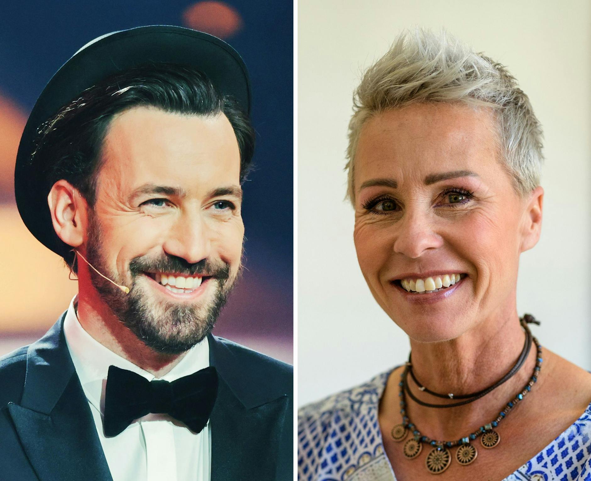 ARCHIV - Jan Köppen und Sonja Zietlow moderieren das Dschungelcamp, das am 13. Januar 2023 startet. pa