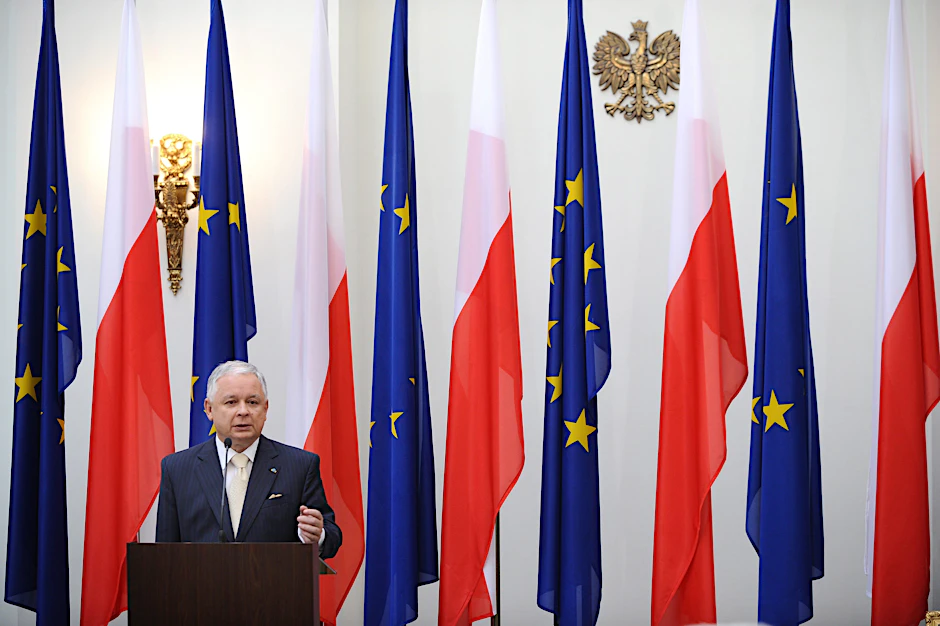 Die EU gehört reformiert, schreibt unser Autor. Eine Abschaffung des Vetorechts für Polen gehöre aber nicht dazu. Im Bild zu sehen: der damalige polnische Präsident Lech Kaczyński.&nbsp;
