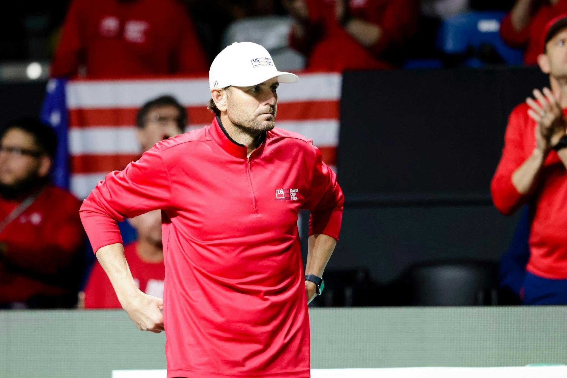 ARCHIV - USA-Teamkapitän Mardy Fish hat eine Sperre auf Bewährung erhalten.