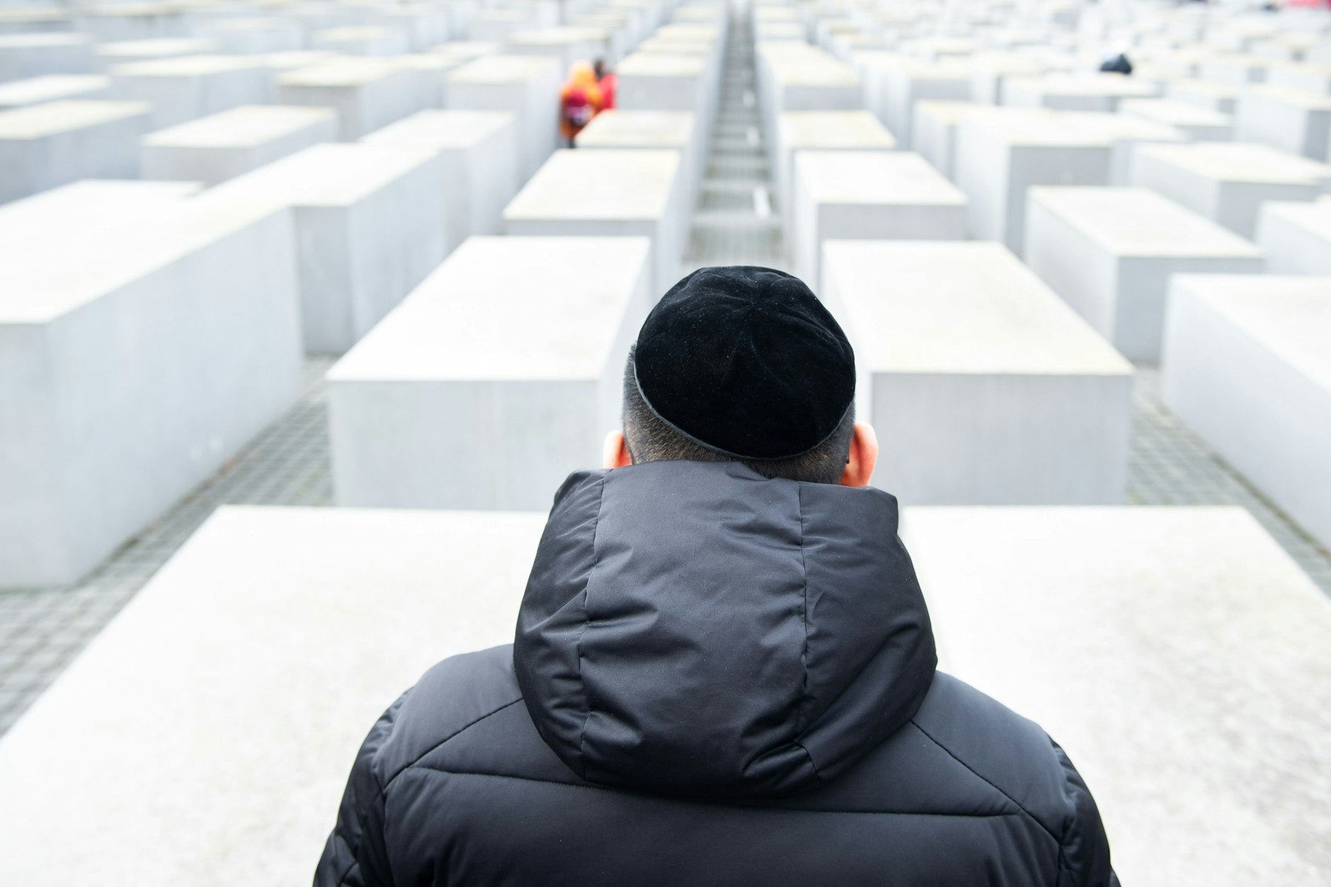 Rabi Jacob Baruch dengan kippah di Berlin