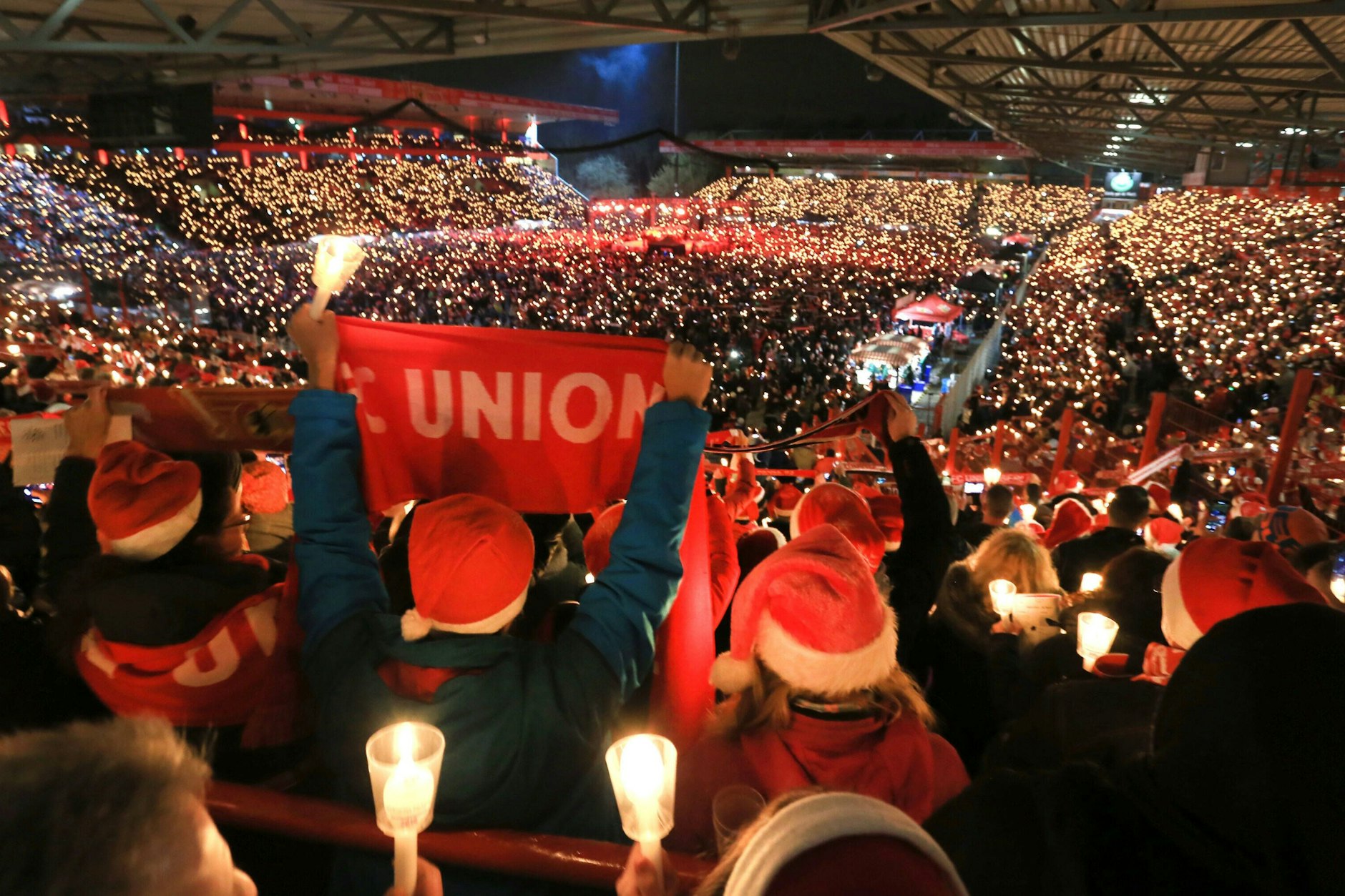 So stimmungsvoll soll es in der Alten Försterei auch am 23. Dezember wieder zugehen.