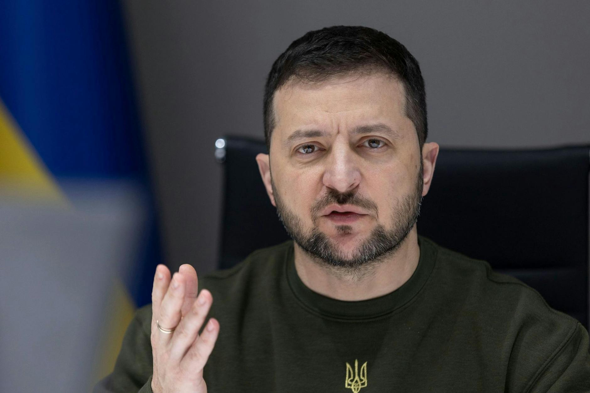 HANDOUT - Laut Wolodymyr Selenskyj ist Ziel seines Besuchs in Washington die Stärkung der Stabilität und Verteidigungsfähigkeit der Ukraine. a ZUMA Press Wire/dpa