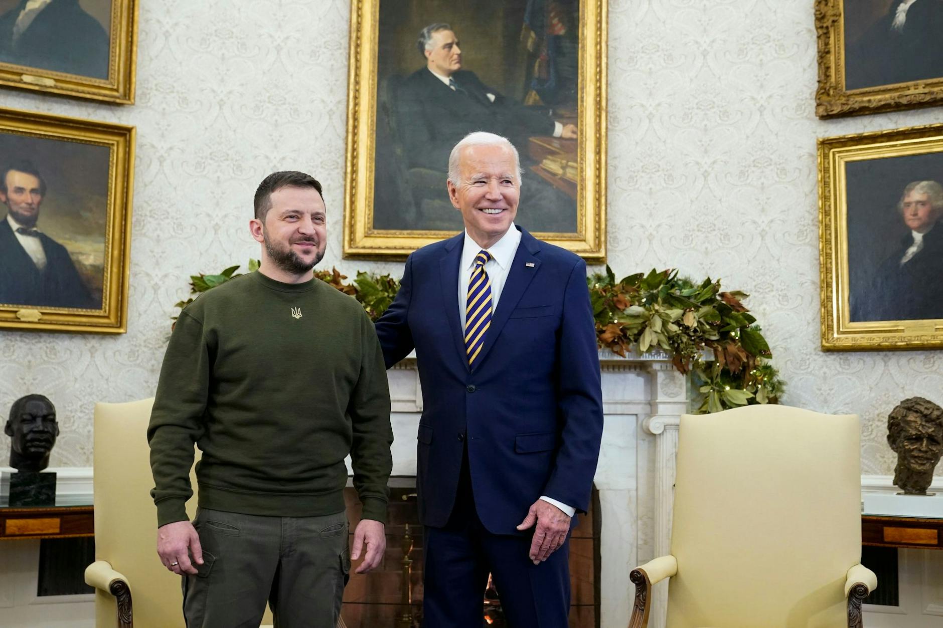 dpatopbilder - Die USA sind der wichtigste Verbündete im Abwehrkampf der Ukraine gegen die russische Invasion.