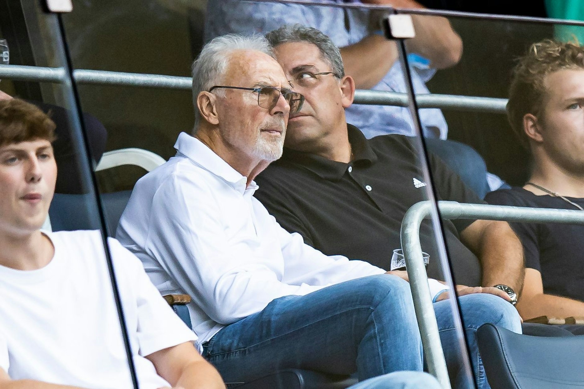 Franz Beckenbauer beim Spiel Hoffenheim gegen Augsburg im August.