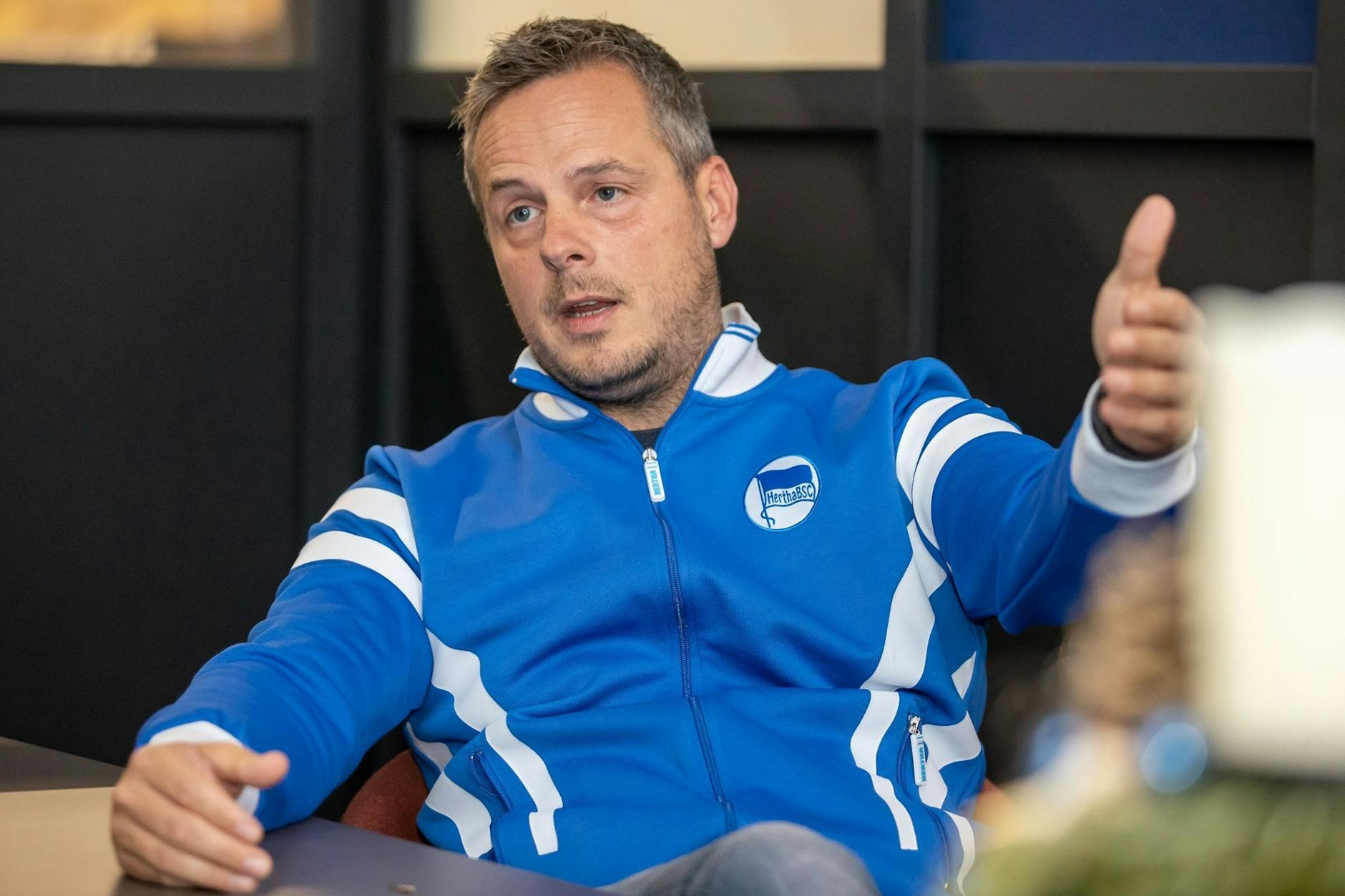 Herthas Präsident Kay Bernstein ist jetzt ein halbes Jahr im Amt und fordert Demut und Geduld ein.