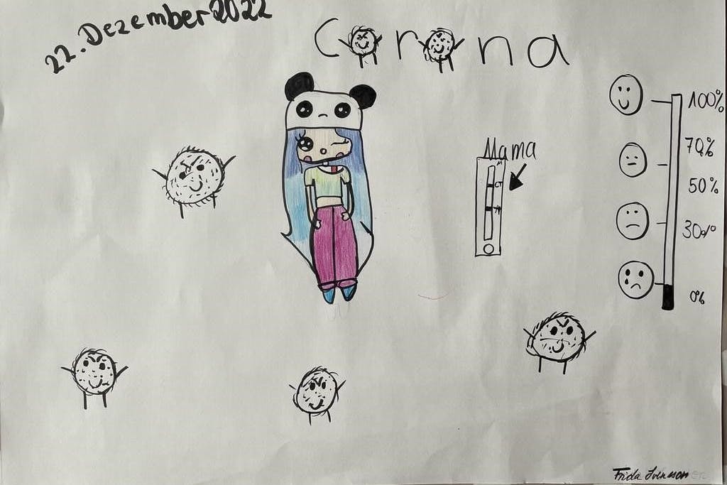 Kreativ in der Krise. Was bleibt einem auch sonst übrig, wenn Krankheit unverhofft aufkreuzt. 