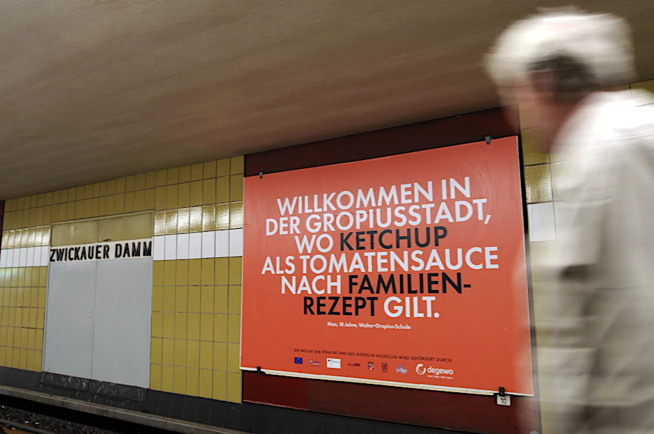 Der Tatort: der U-Bahnhof Zwickauer Damm.