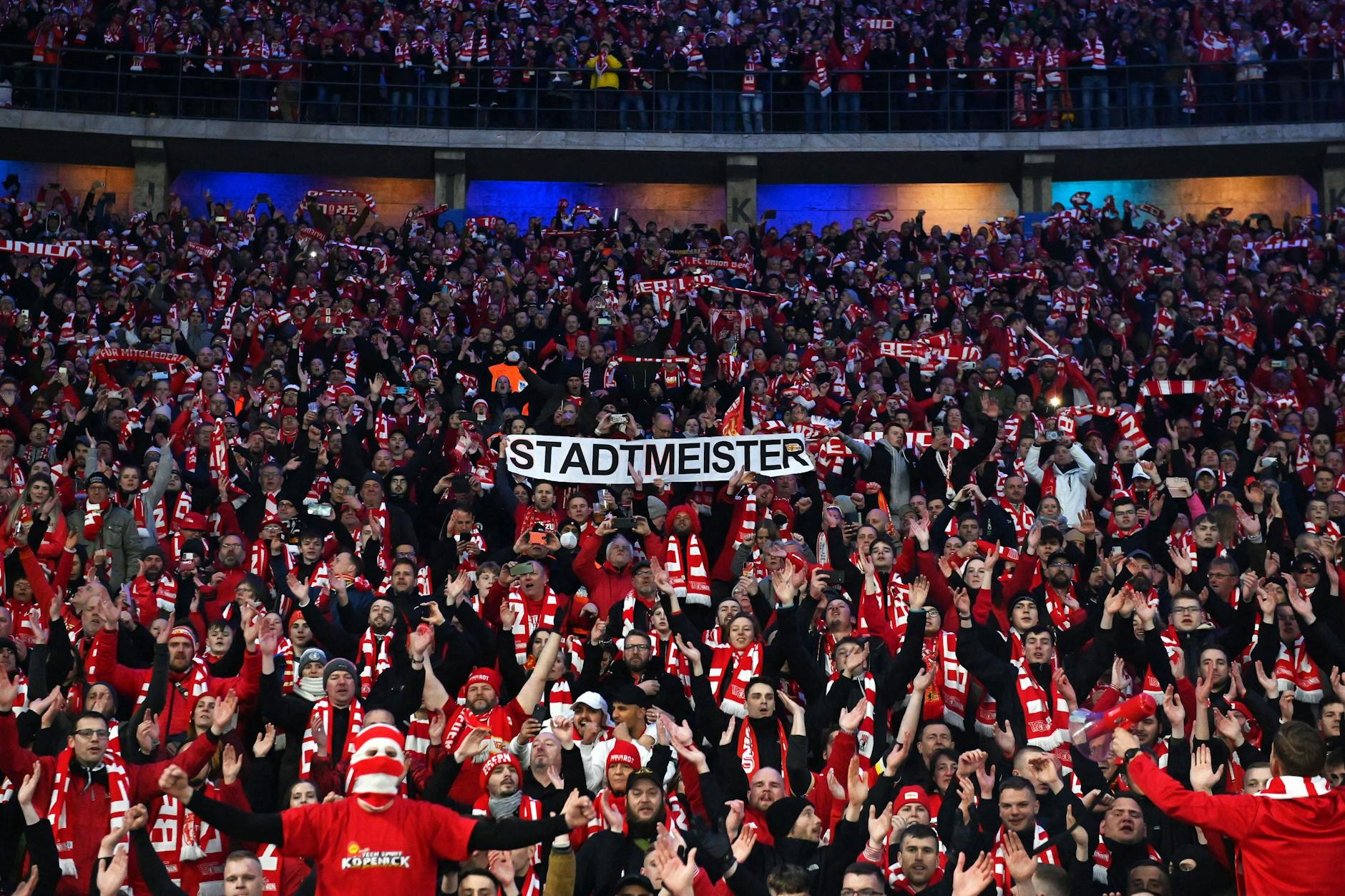 „Stadtmeister, Stadtmeister, Berlins Nummer eins!“ Union entschied alle drei Derbys im Kalenderjahr 2022 gegen Hertha BSC klar für sich.