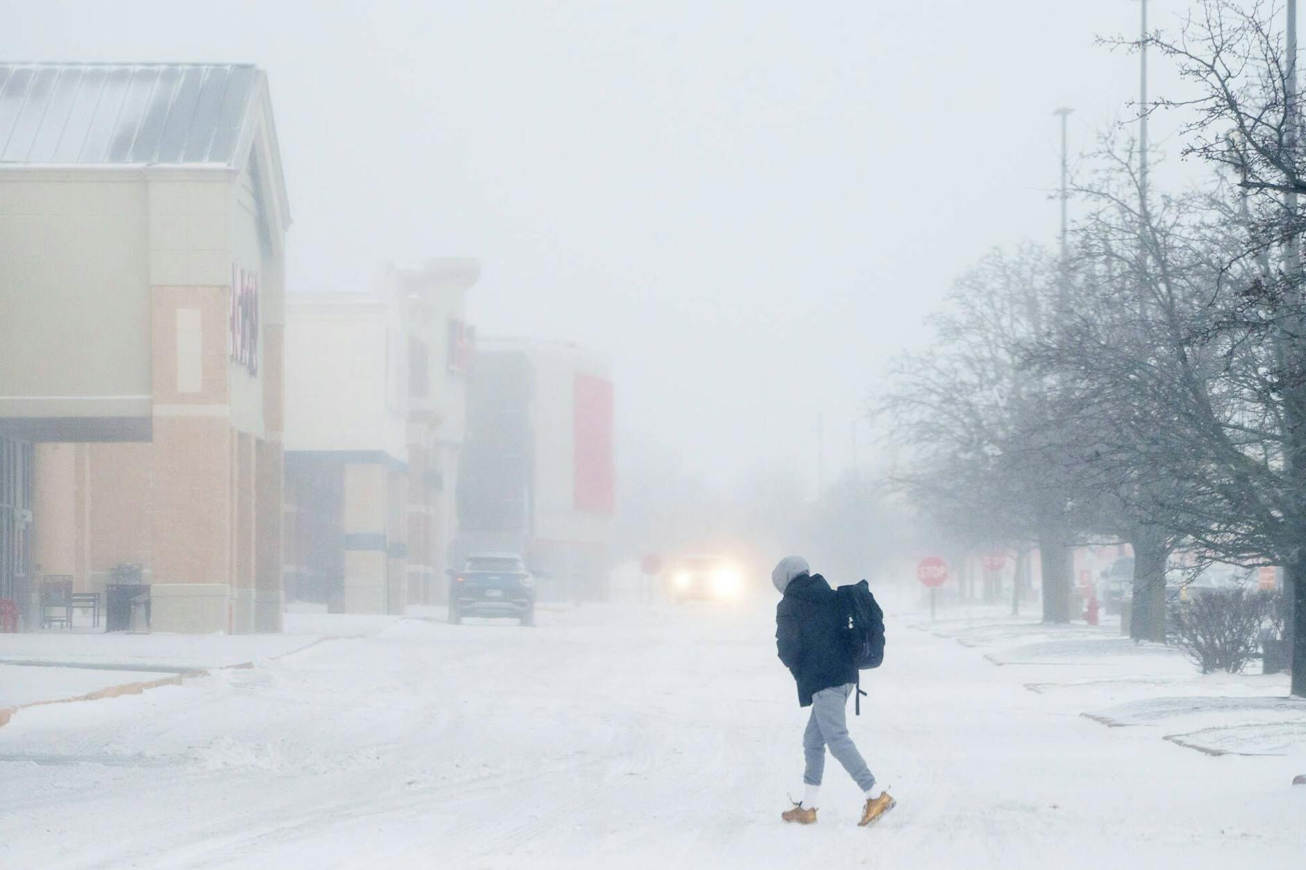 Es ist bitterkalt: Ein Mega-Wintersturm zieht über die USA, hier ein Bild aus Indianapolis.