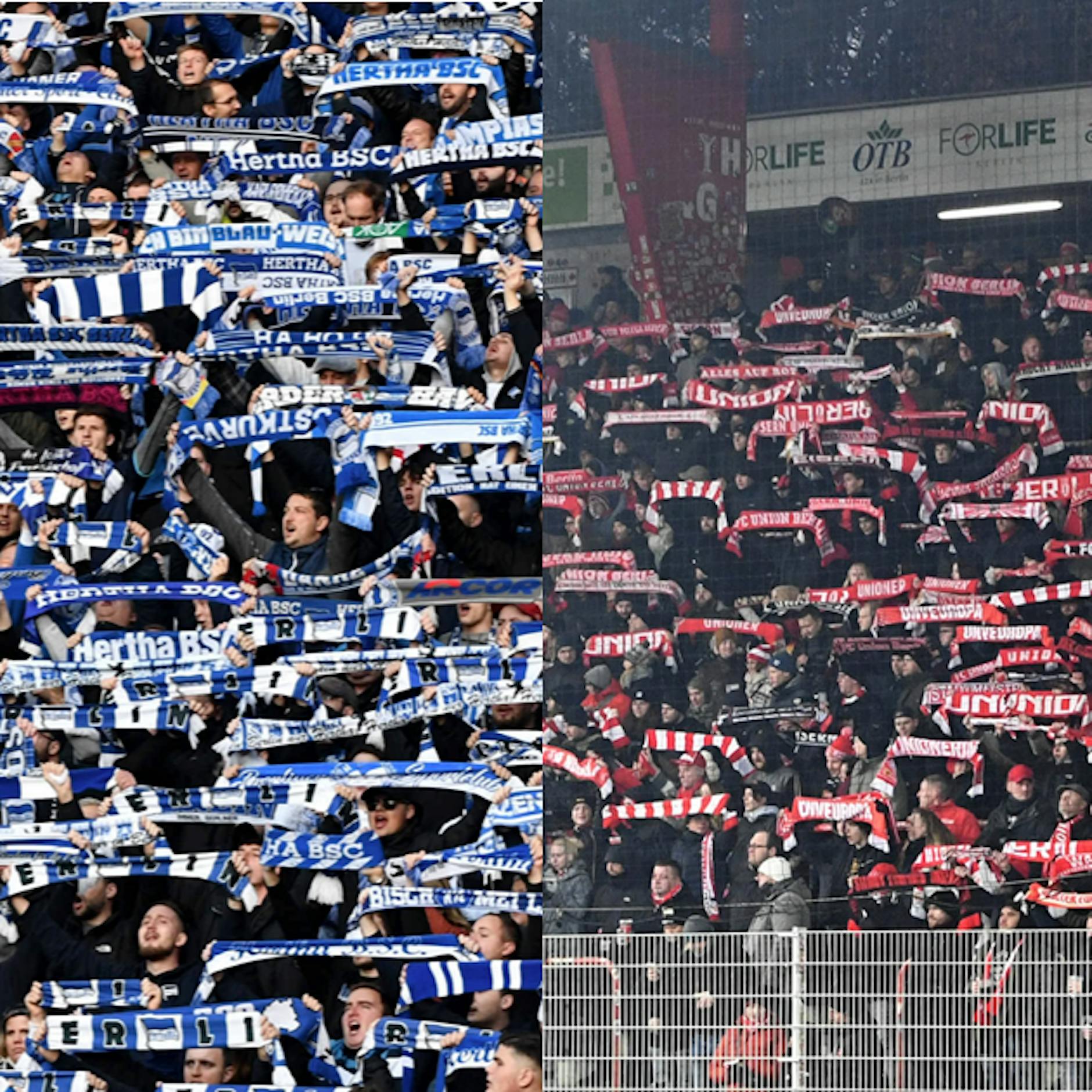 Der große Vergleich zwischen Hertha BSC und dem 1. FC Union +++ Teil 2, die Fans: Eiserne sind immer munter, die blau-weißen Anhänger sind mit Macht wieder erwacht