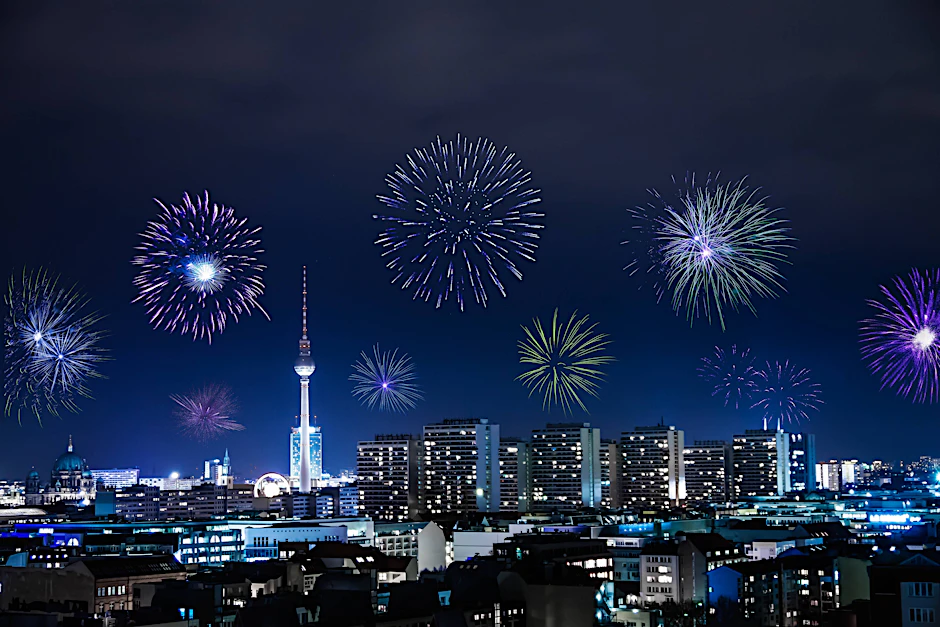 Feuerwerk über Berlin: Nach der Silvesterparty beginnt die Zeit der großen Vorsätze fürs neue Jahr.