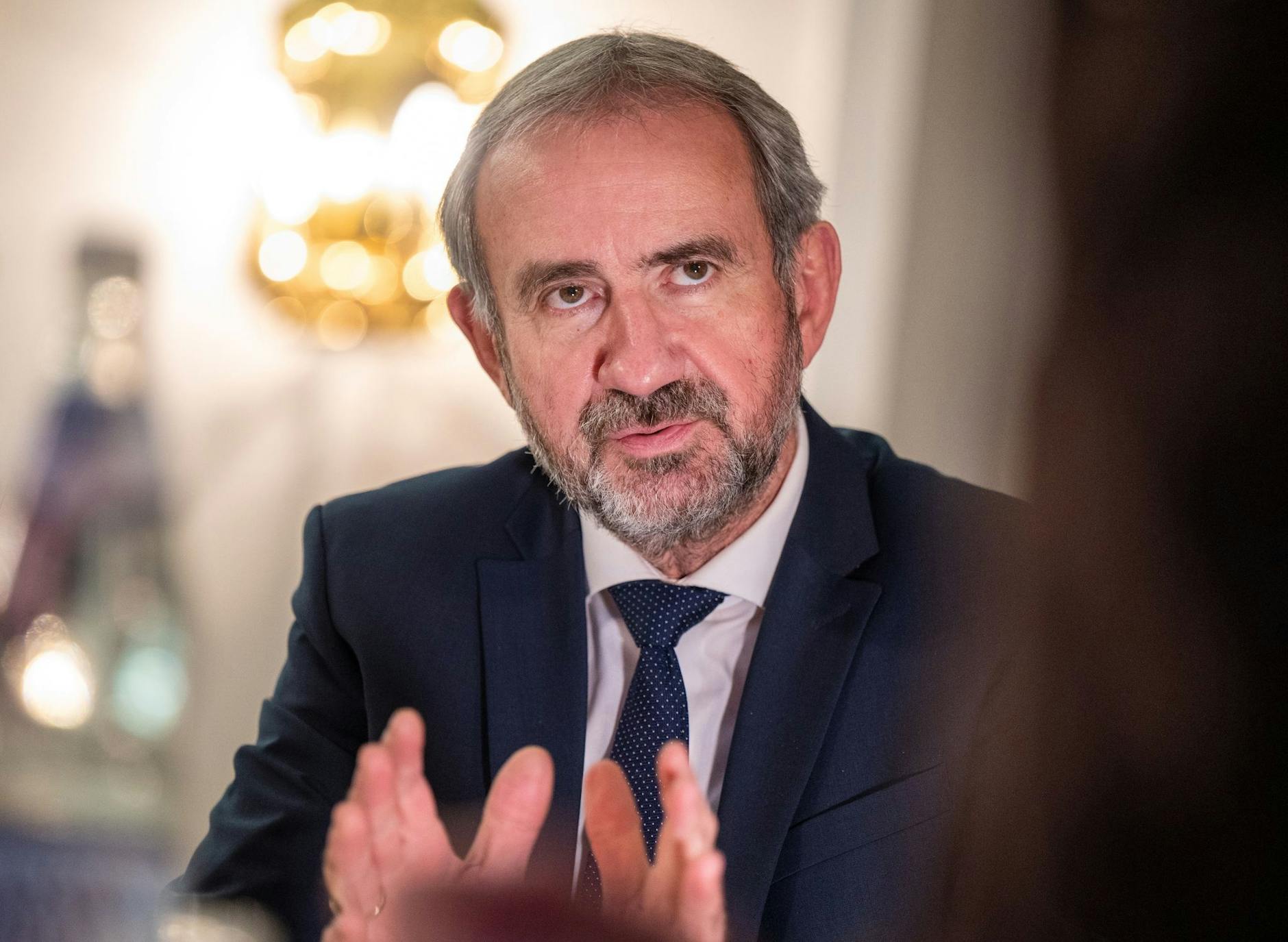 ARCHIV - Präsident der Stiftung Preußischer Kulturbesitz Hermann Parzinger, aufgenommen bei einem Interview mit der dpa. ld/dpa/Archivbild