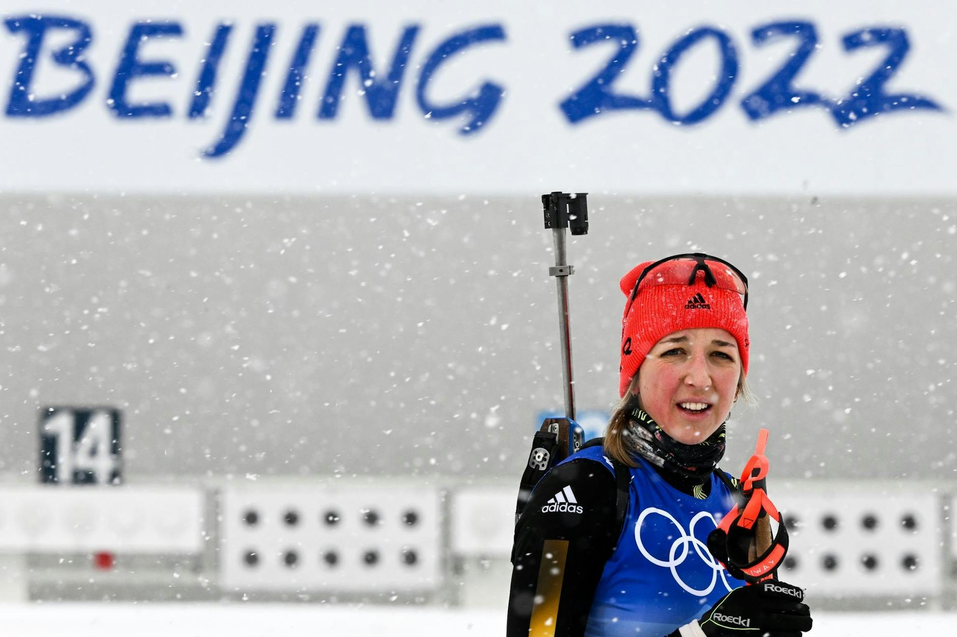 ARCHIV - Startet verspätet in die Saison: Biathletin Franziska Preuß. dpa