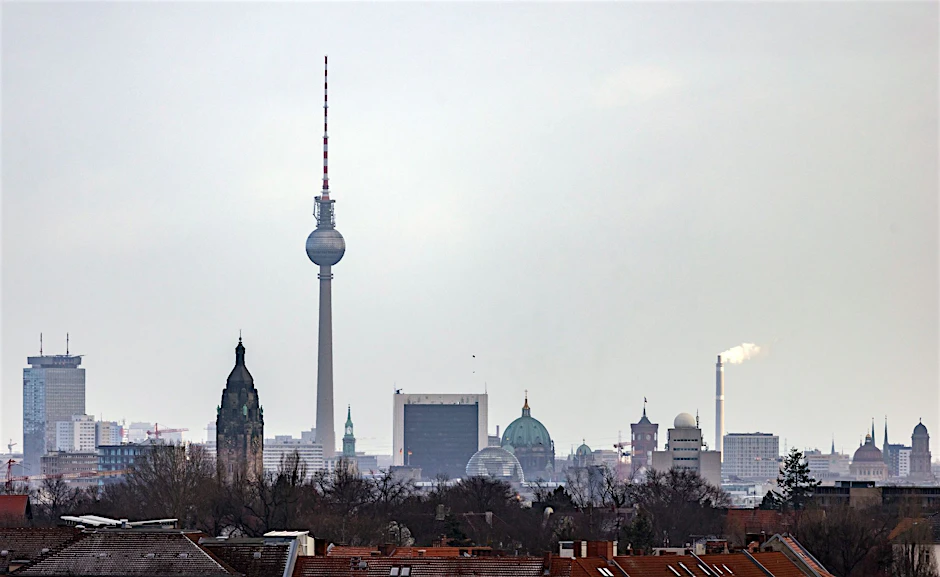 Eigentlich doch sehr schön, dieses Berlin: von weitem und von oben gesehen.