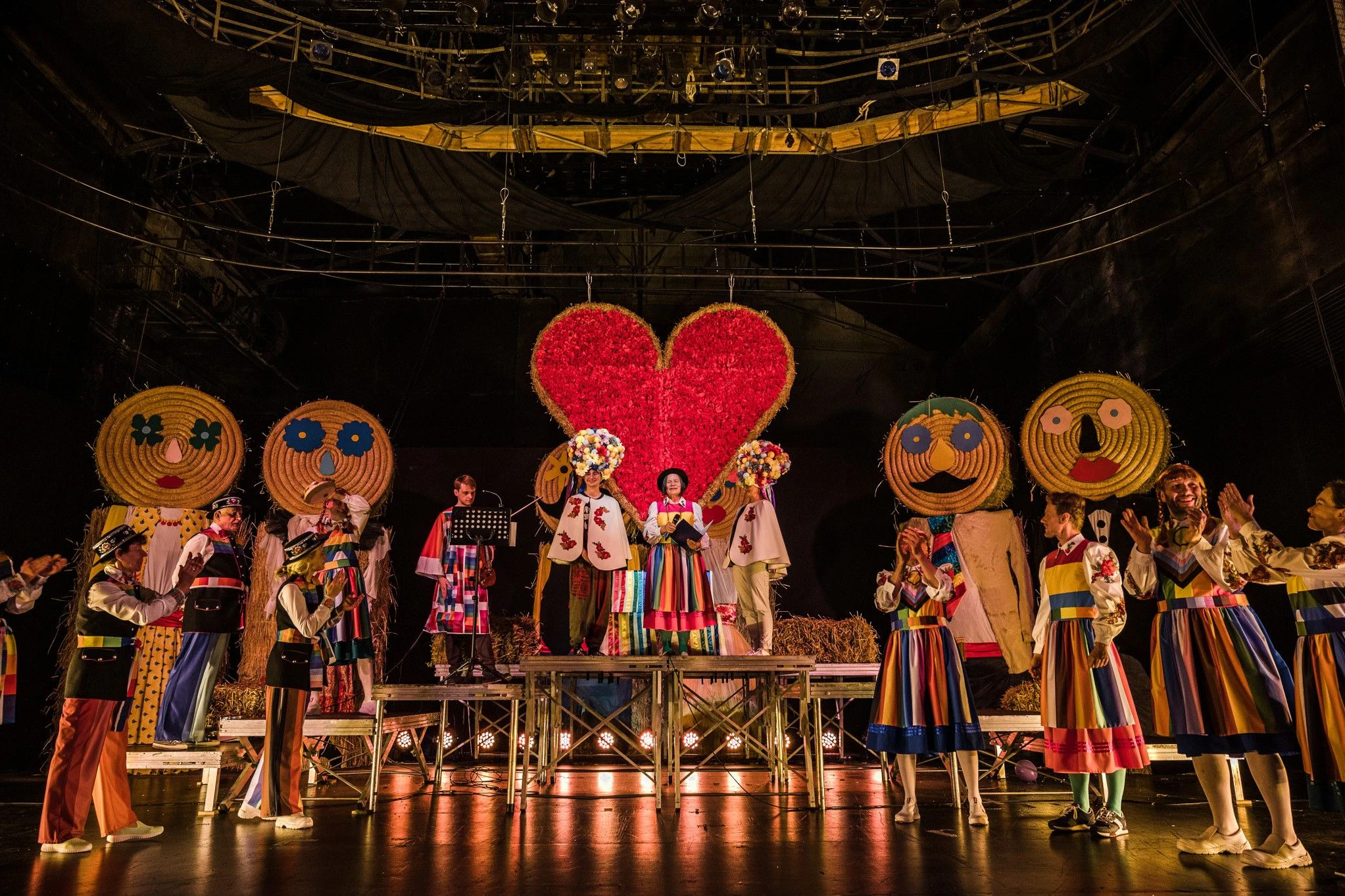 Eine Szene aus dem Stettiner Theaterstück „Spartakus“