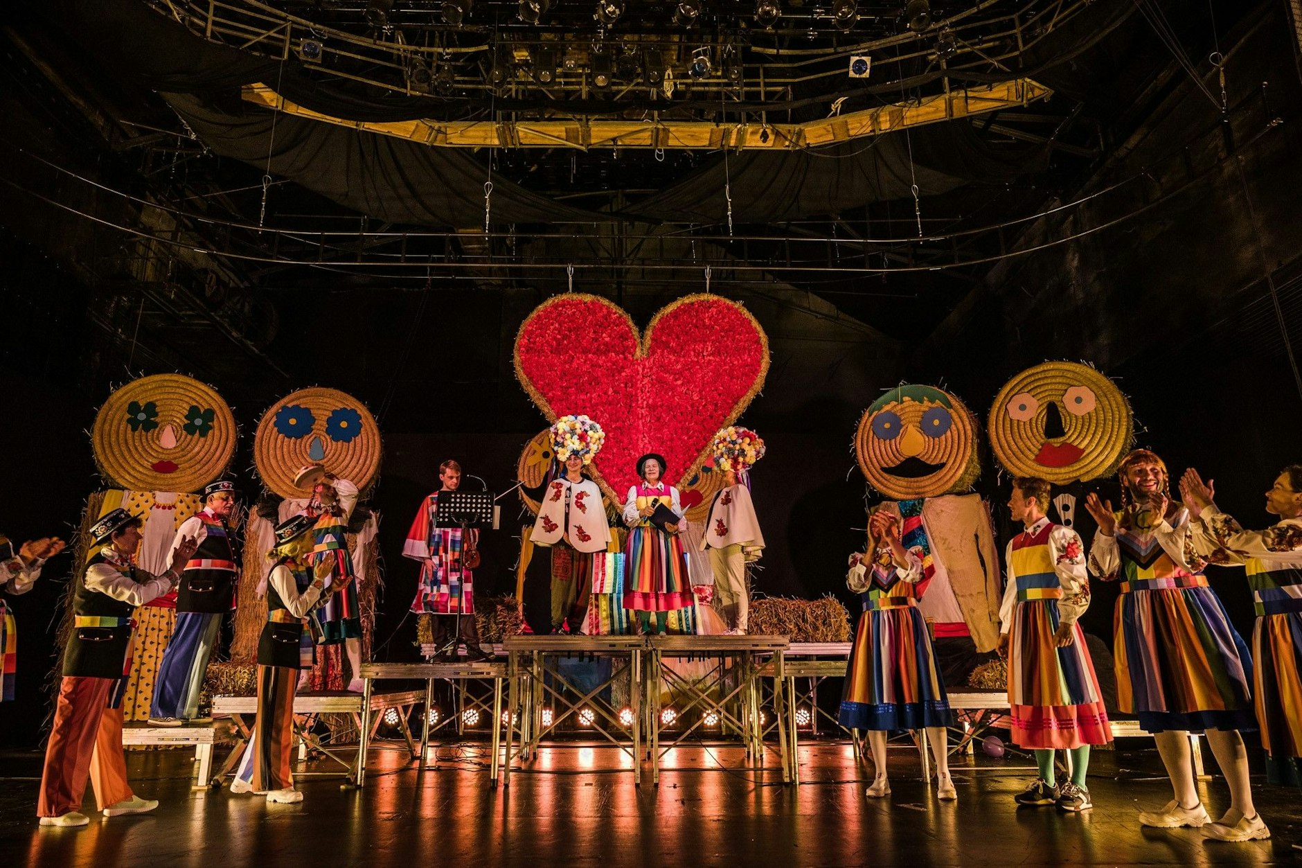 Eine Szene aus dem Stettiner Theaterstück „Spartakus“