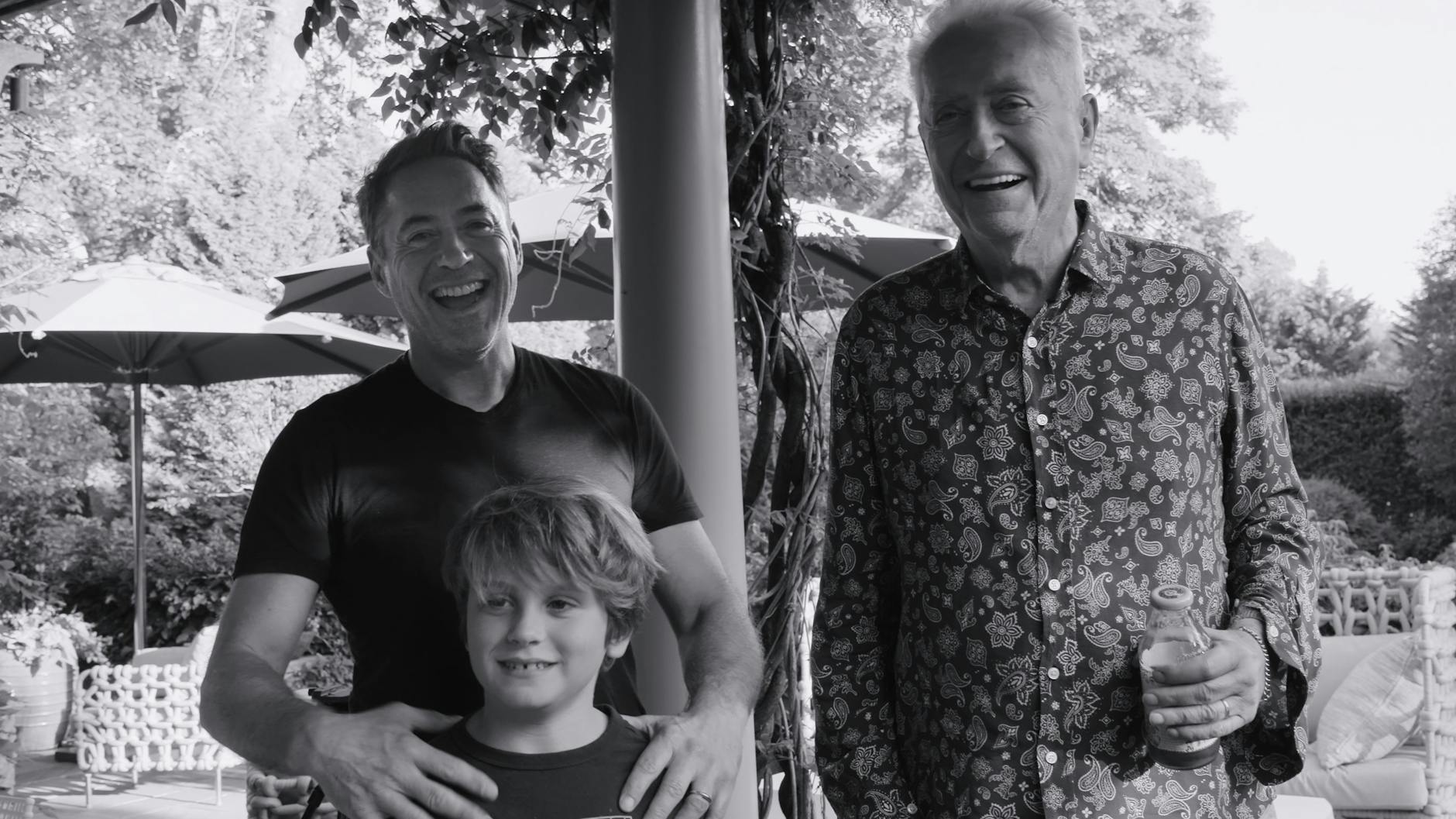 Robert Downey jr. mit seinem Sohn Exton Elias und seinem Vater Robert Downey sr.