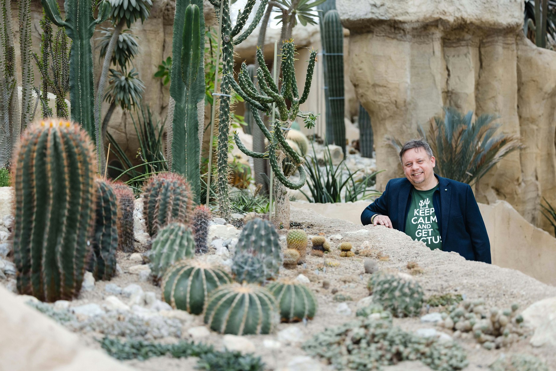 Kennt sich mit Kakteen aus: Ulrich Haage, Chef der Erfurter Traditionsgärtnerei Kakteen-Haage