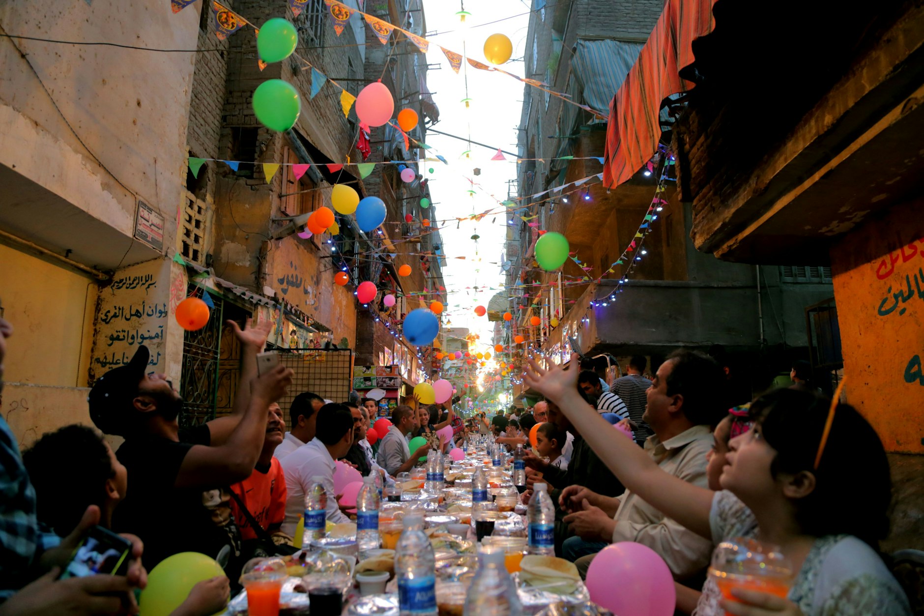 Beim Fastenbrechen in Kairo.