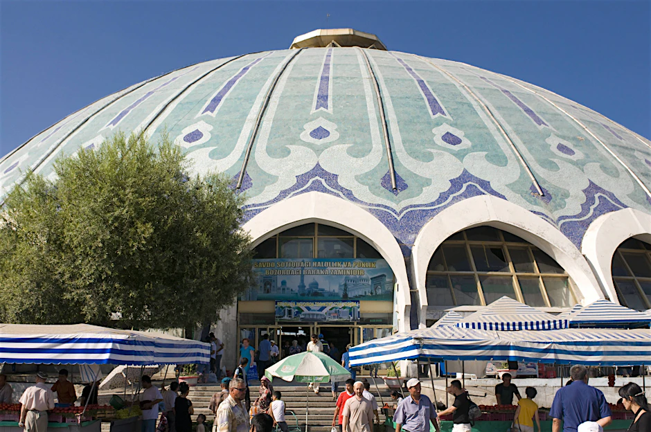 Der berühmte Chorsu-Basar in Taschkent, Usbekistan