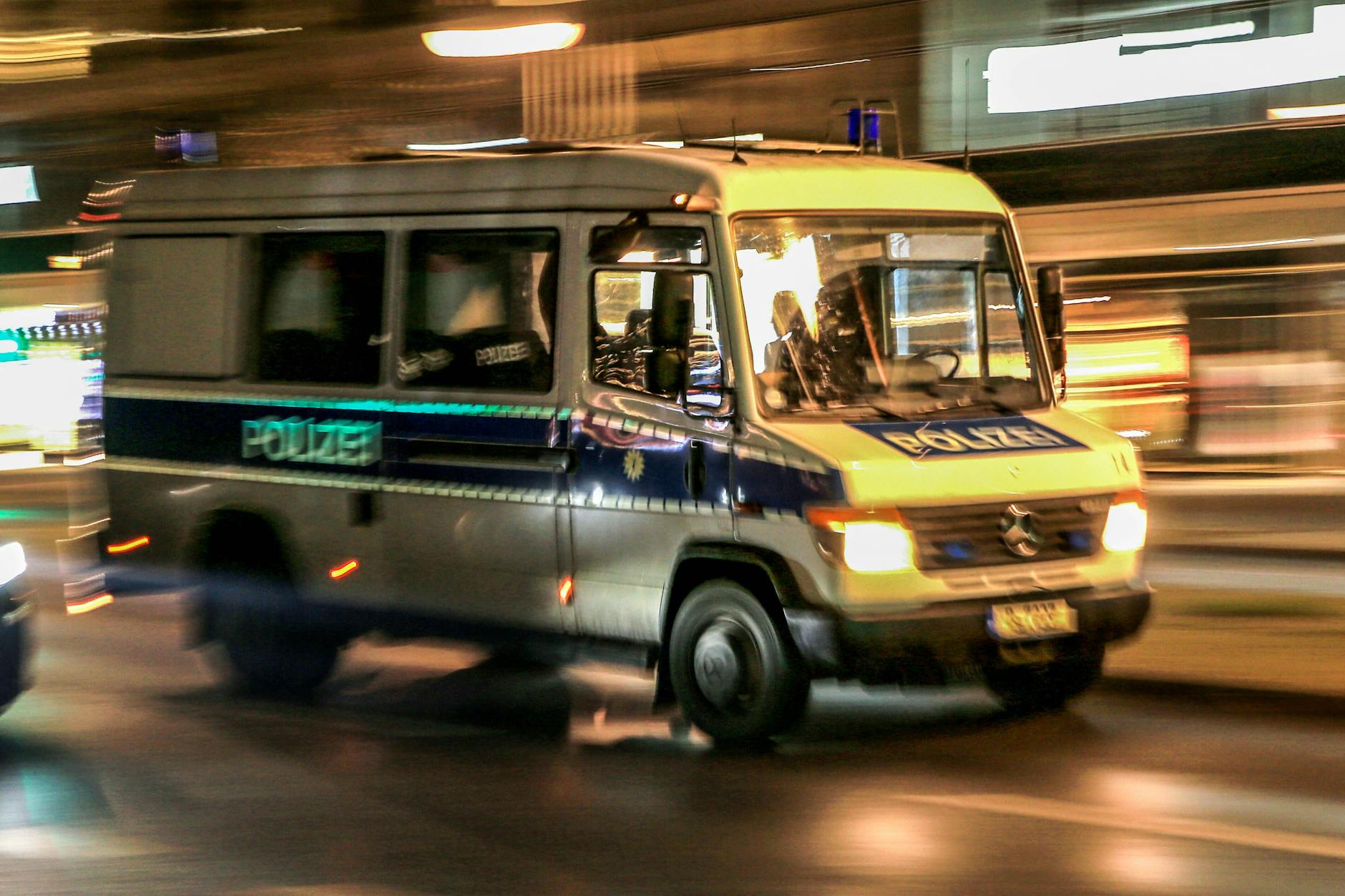 Die Polizei im Einsatz