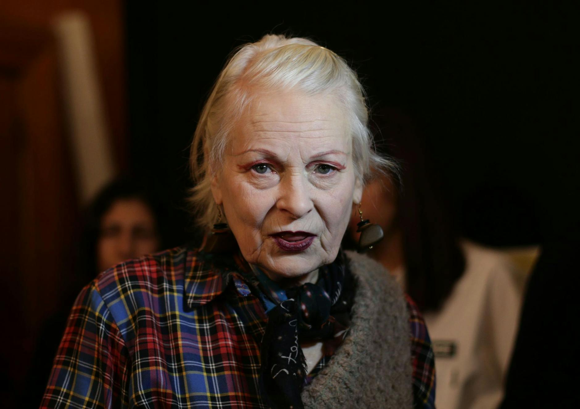 ARCHIV - Modedesignerin Vivienne Westwood war für ihren schrillen Geschmack bekannt.