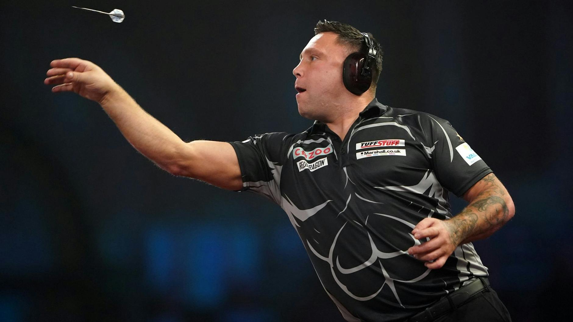 Spielte den fünften Satz mit Kopfhörern: Gerwyn Price.