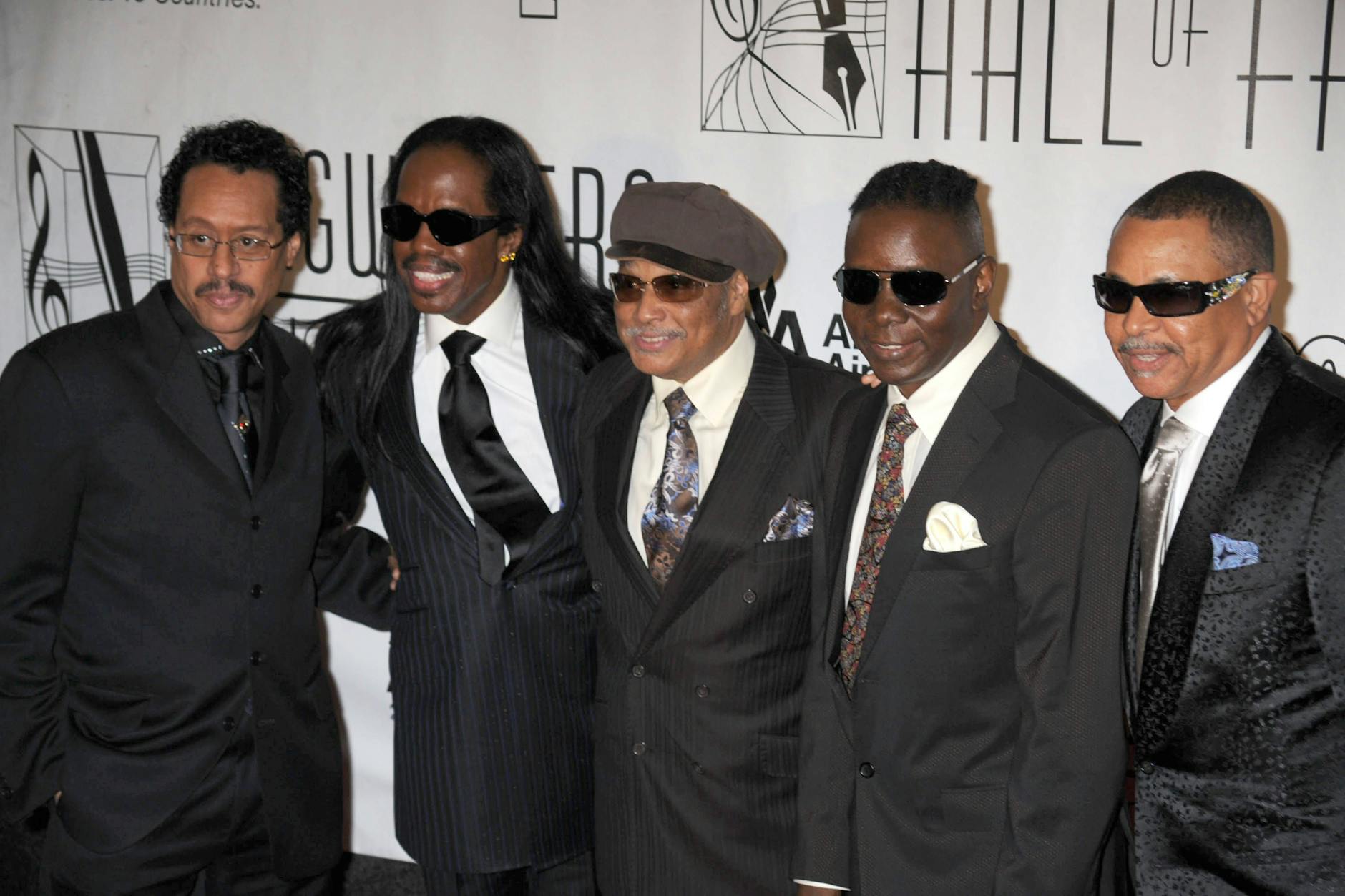 Mitglieder von „Earth, Wind and Fire“: Fred White (von links), Verdine White, Al McKay, Philip Bailey und Ralph Johnson.