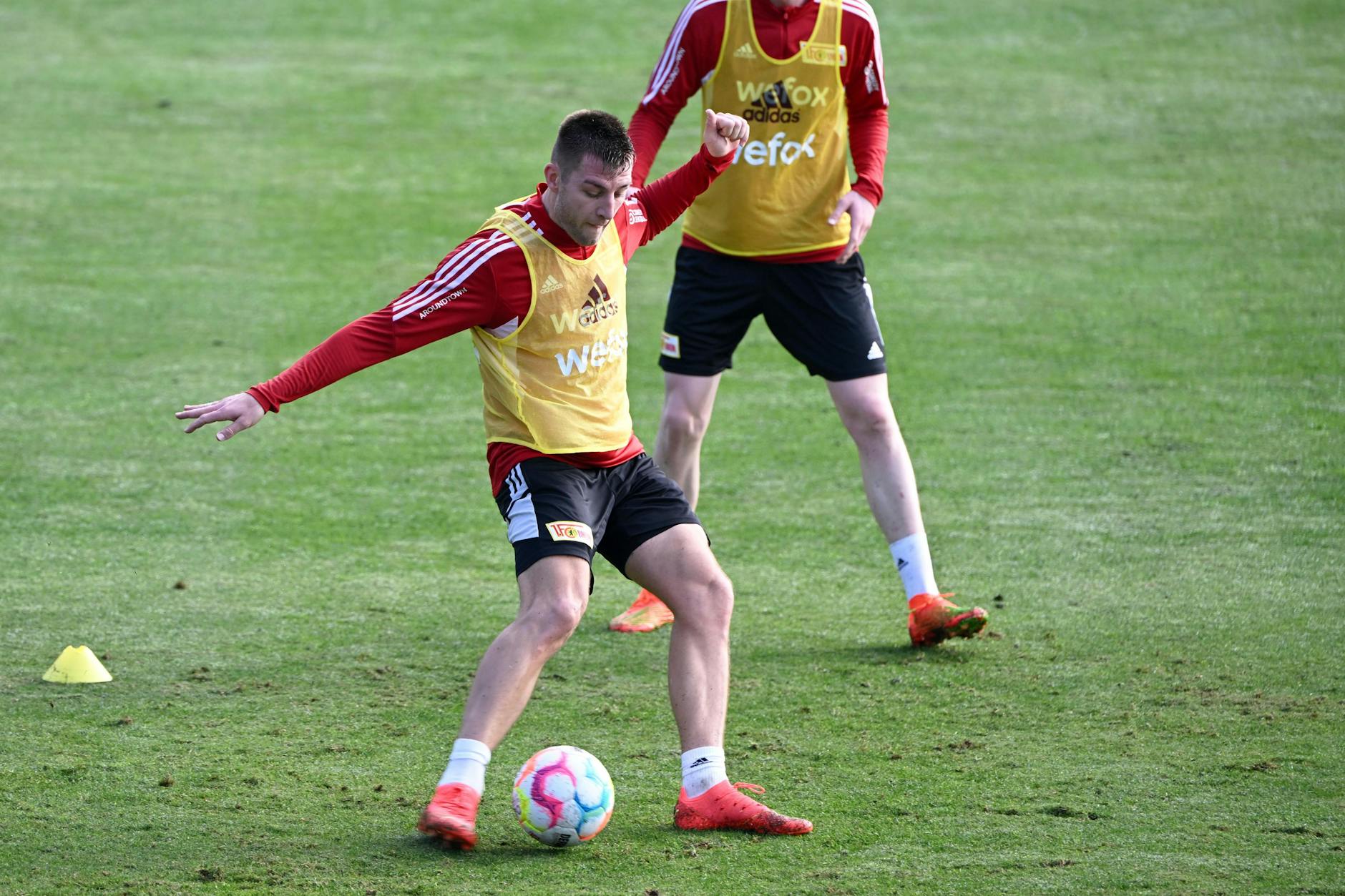 Robin Knoche am Dienstagvormittag beim Training des 1. FC Union Berlin.
