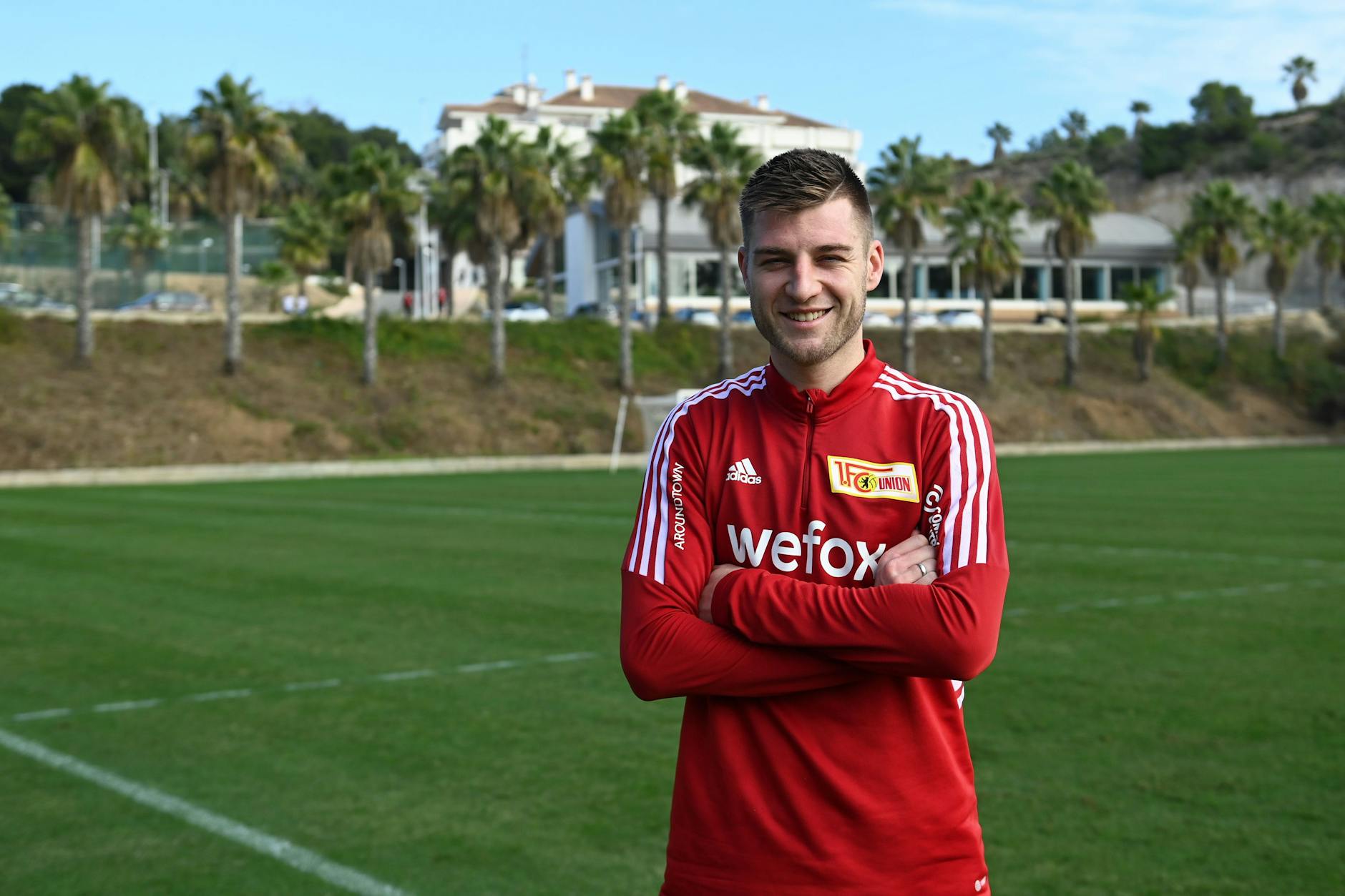Robin Knoche auf dem Union-Trainingsplatz in Campoamor, Spanien.