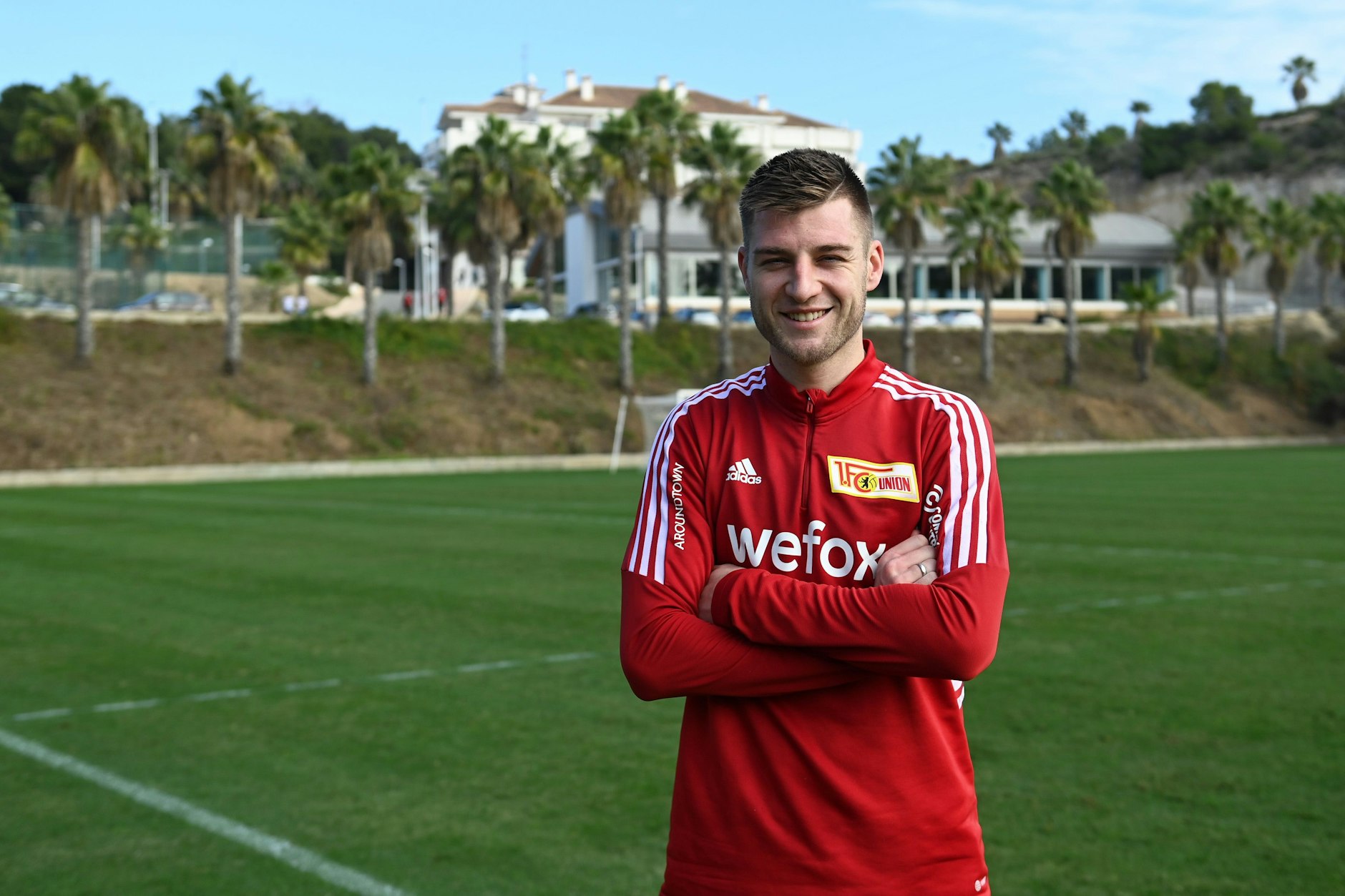 Robin Knoche auf dem Union-Trainingsplatz in Campoamor, Spanien.