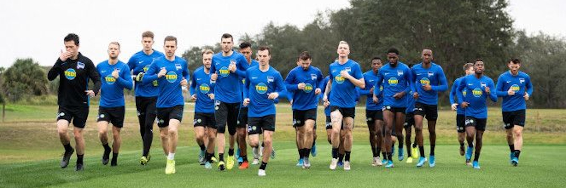 Dieses Foto spricht Bände: Von den Hertha-Profis, die im Januar 2020 in Florida trainierten, sind nur noch vier Spieler übrig.&nbsp;