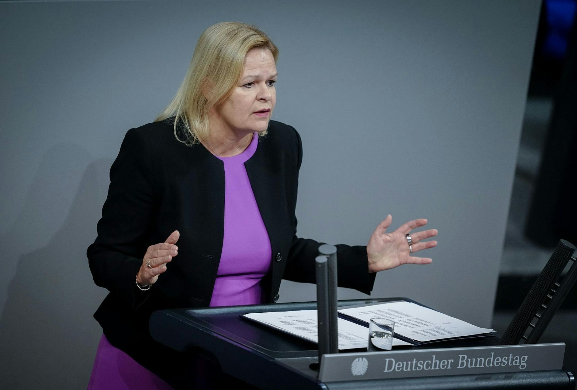 Innenministerin Nancy Faeser (SPD).