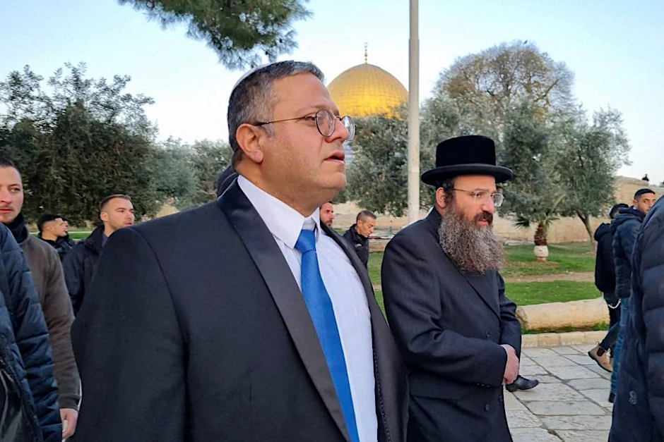 &nbsp;Itamar Ben-Gvir am 3. Januar auf dem Tempelberg.