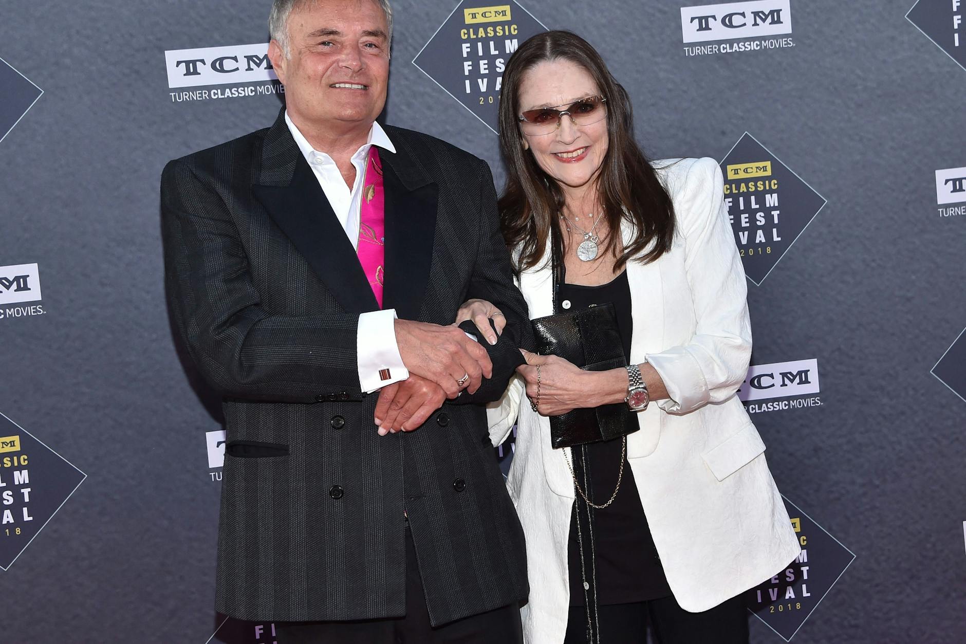 Leonard Whiting and Olivia Hussey im Jahr 2018 bei einer Premierenfeier in Los Angeles.