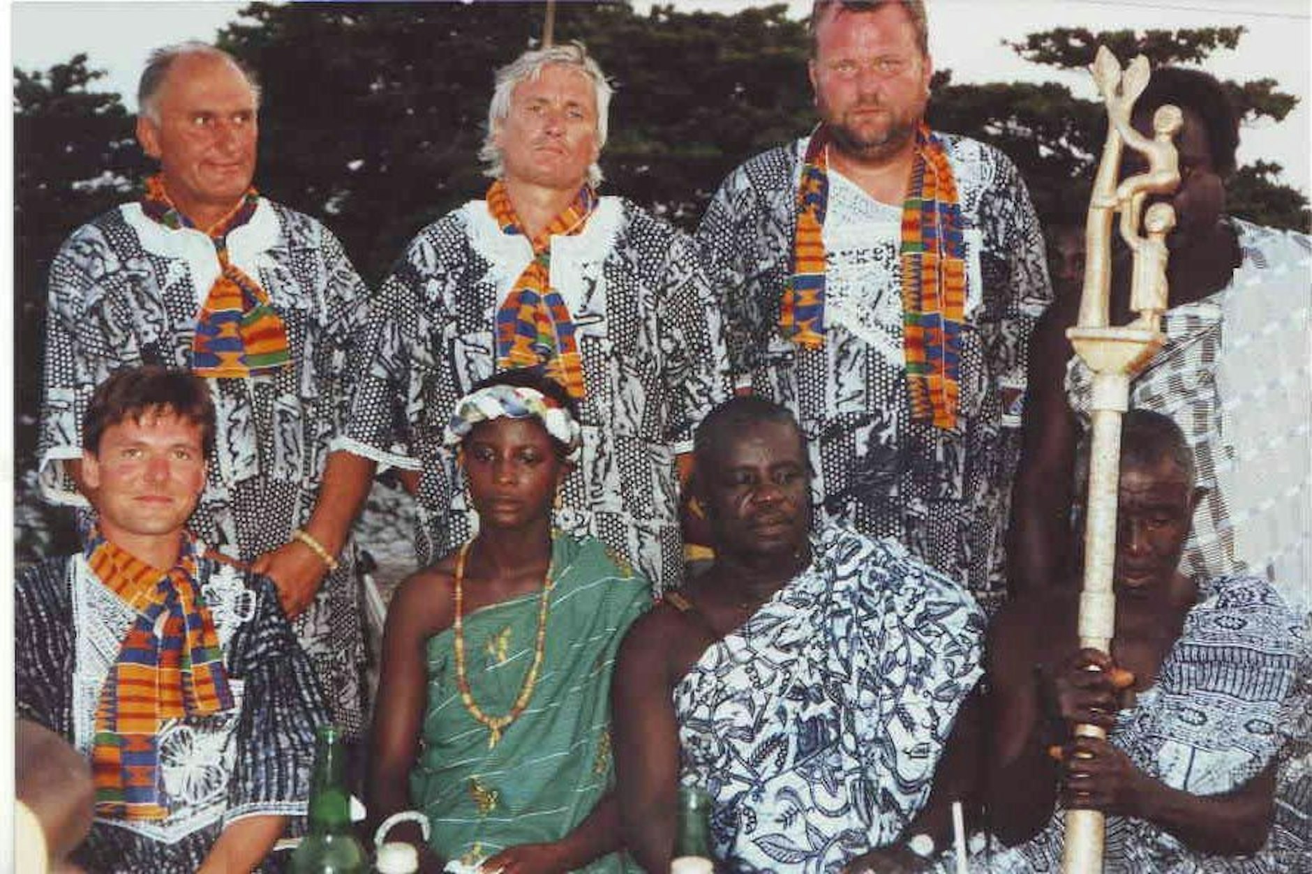 Ulrich van der Heyden im Jahr 1995 mit dem ORB-Team in Princes Town.