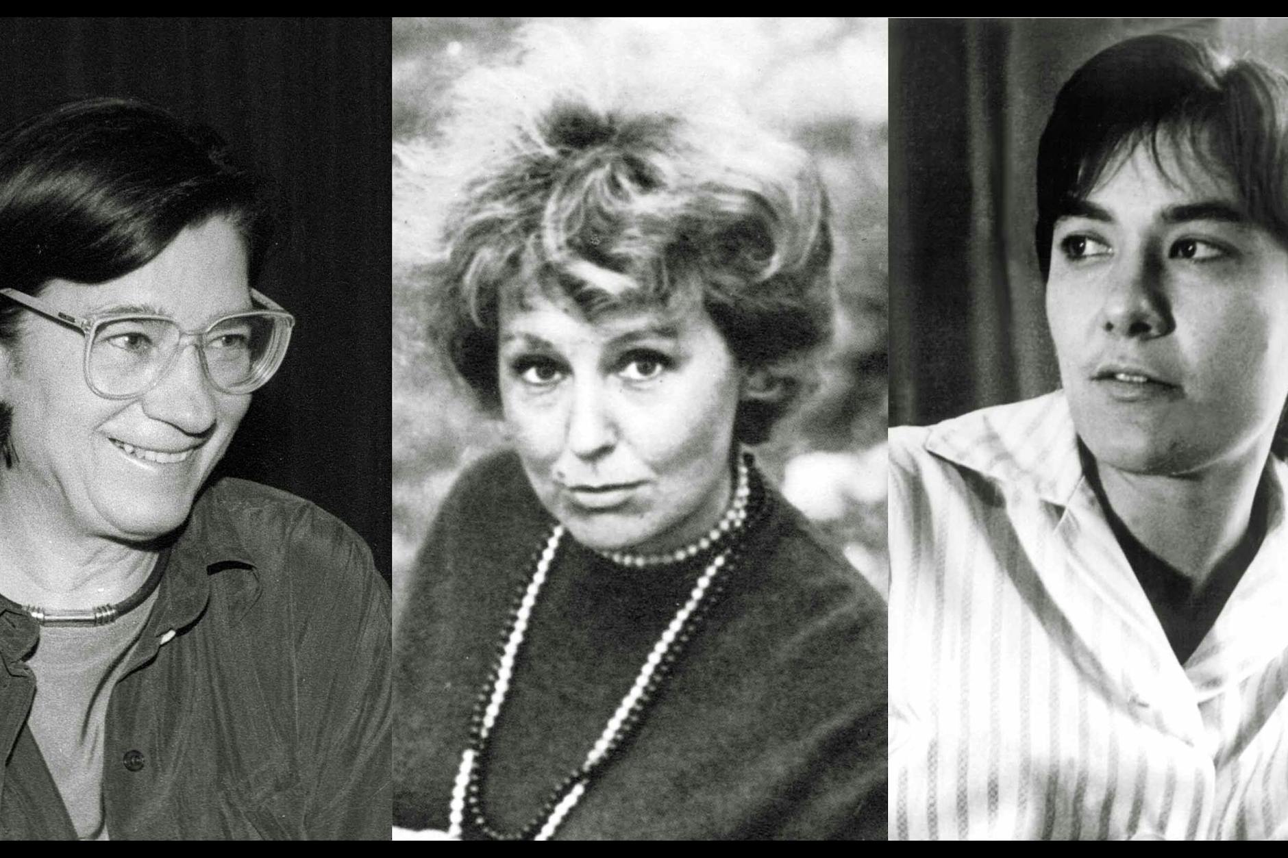 v.l.n.r.: Christa Wolf , Maxie Wander, Brigitte Reimann