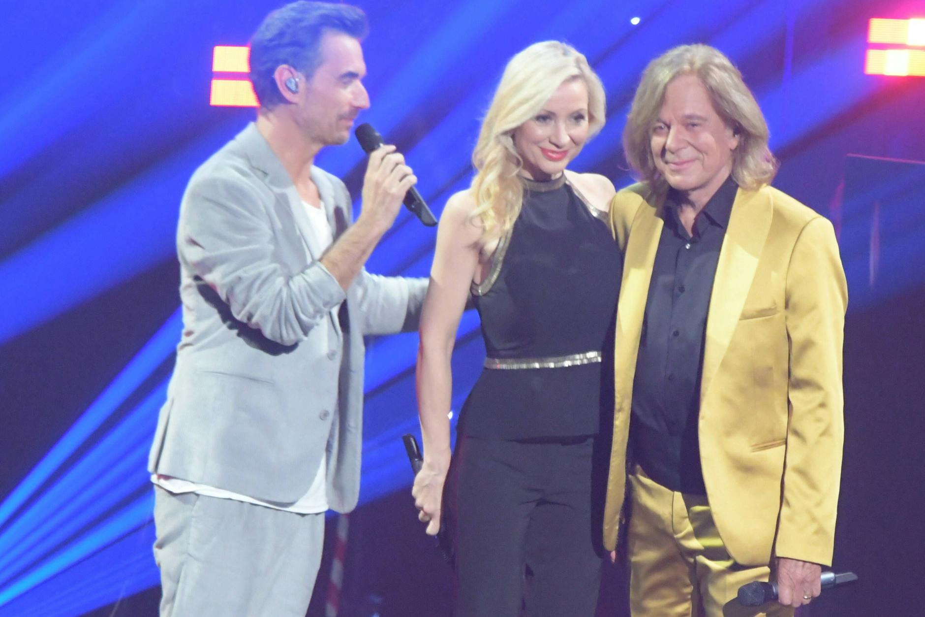 Florian Silbereisen (links) mit Ramona und Jürgen Drews beim „Großen Schlagerjubiläum“ im Oktober vergangenen Jahres.