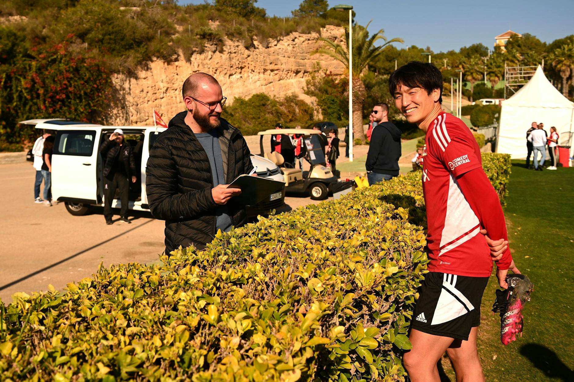 El reportero de Berliner Zeitung, Nils Malzahn, conoció a Genki Haraguchi en el campo de entrenamiento de Union Berlin.