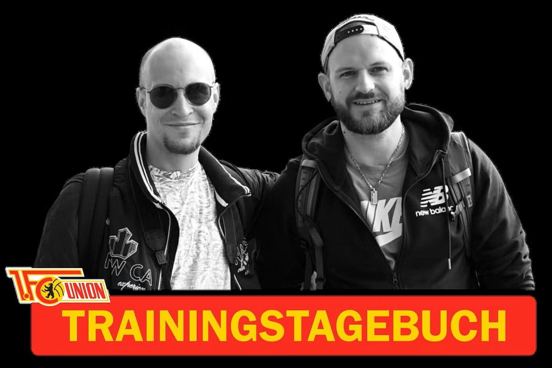 Stefan Bröhl (l.) und Nils Malzahn berichten aus dem Campoamor-Camp des 1. FC Union Berlin.&nbsp;